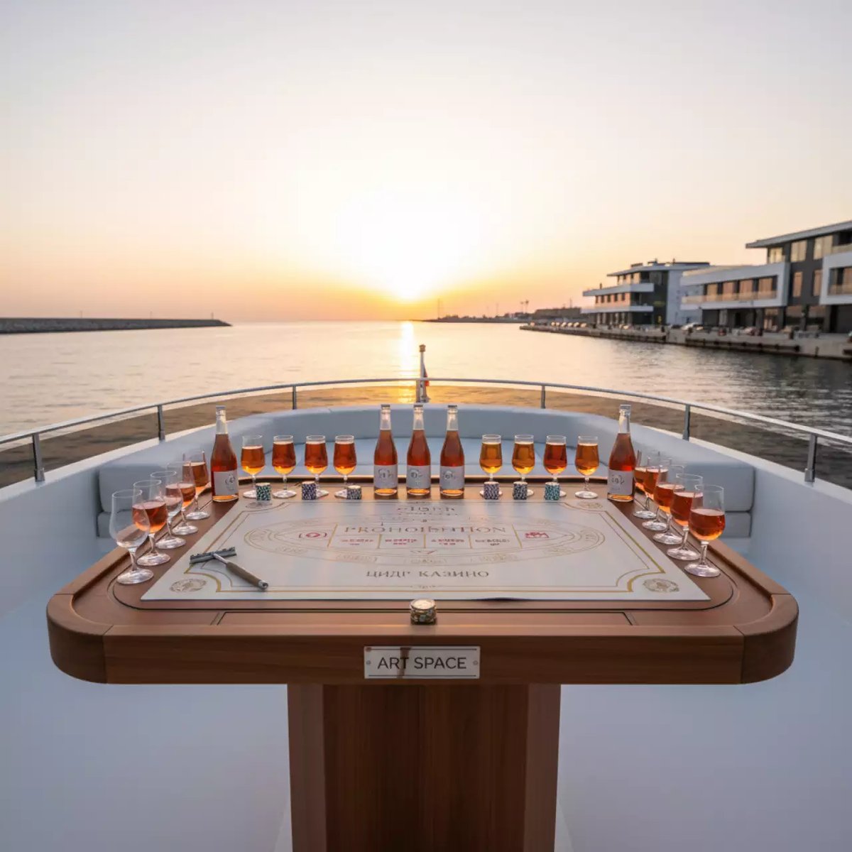 Аренда Кулинарное казино сидр на VIP-яхте (Имеретинский порт) — ART SPACE