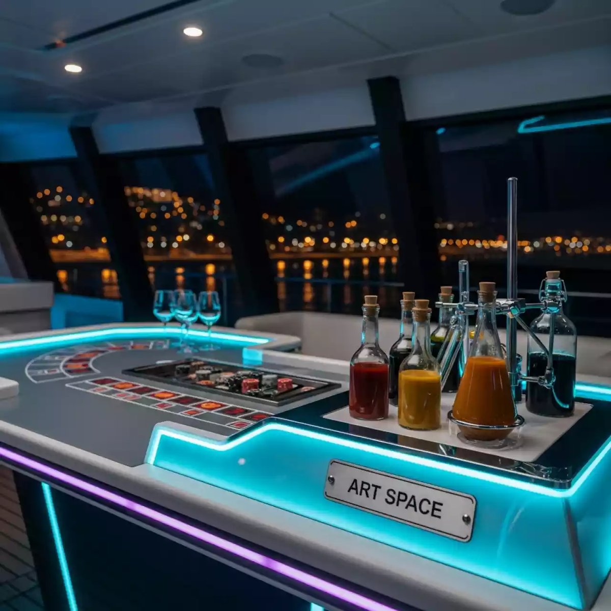 Аренда Кулинарное казино соус на VIP теплоходе (Морпорт Сочи) — ART SPACE