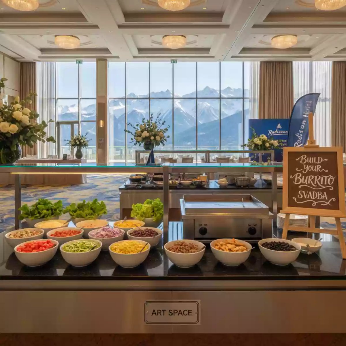 Аренда Кулинарный мастер класс буррито в Radisson Hotel Rosa Khutor — ART SPACE