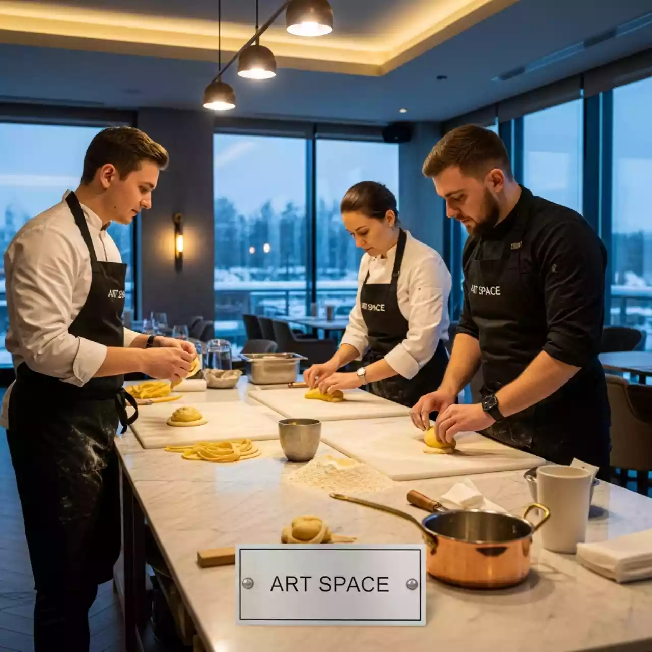 Аренда Кулинарный мастер класс паста в ресторане «Баран-Рапан» — ART SPACE