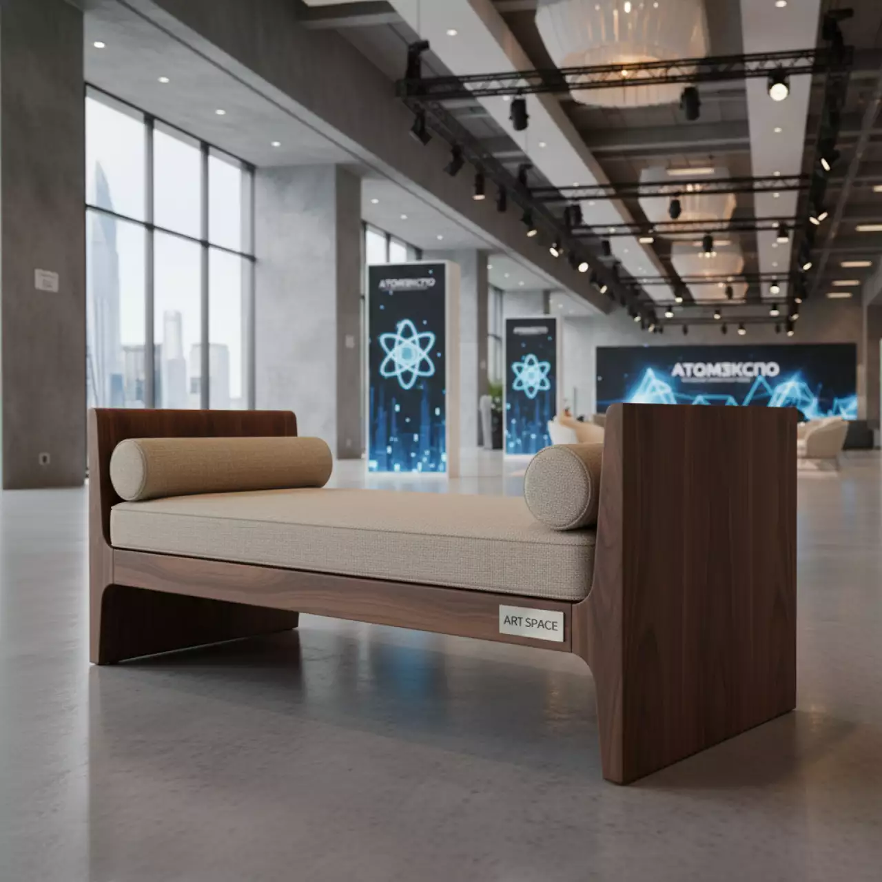 Аренда Кушетка Кофу textile орех в отеле «Богатырь» — ART SPACE