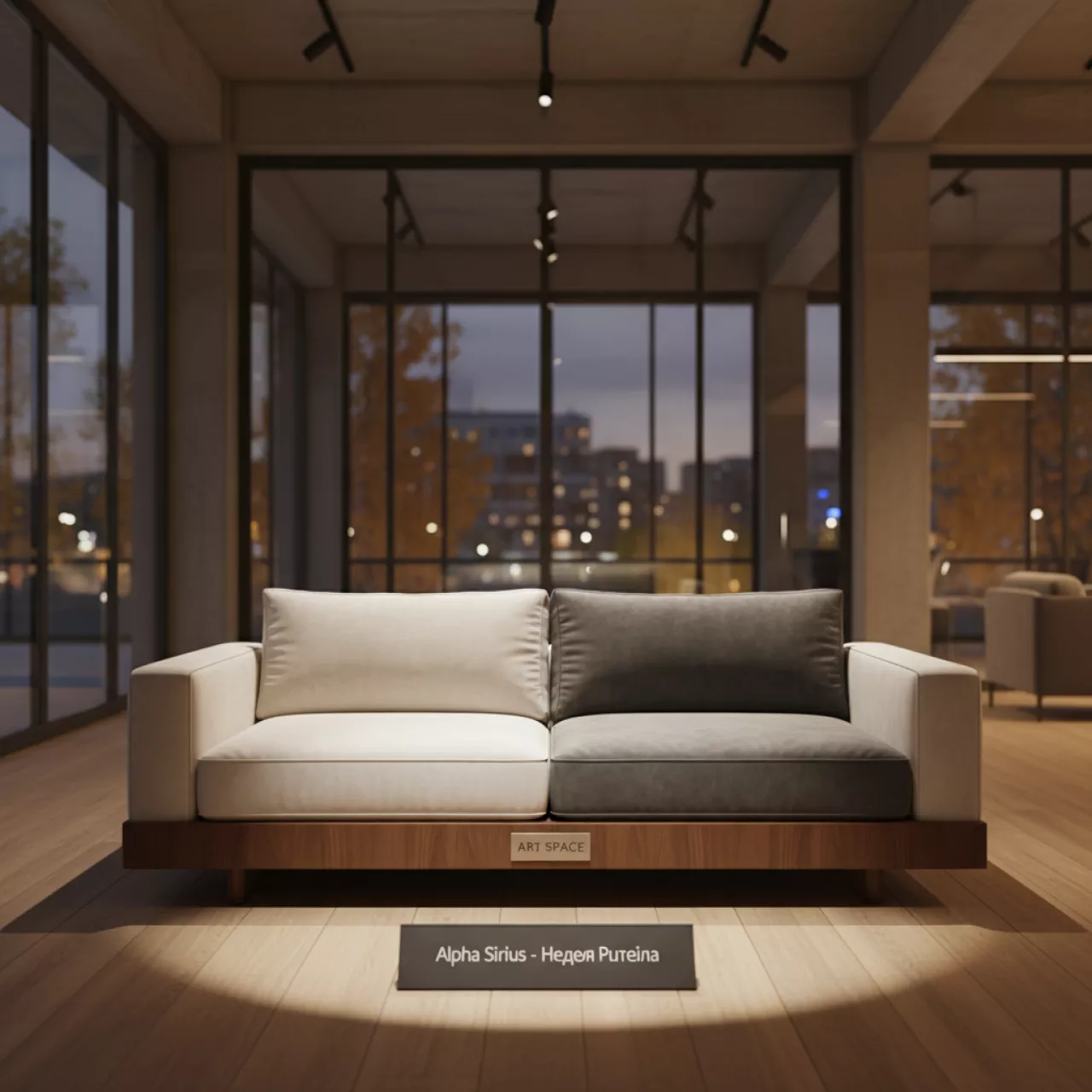 Аренда Кушетка kuhturi velvet белая серый в Alpha Sirius — ART SPACE