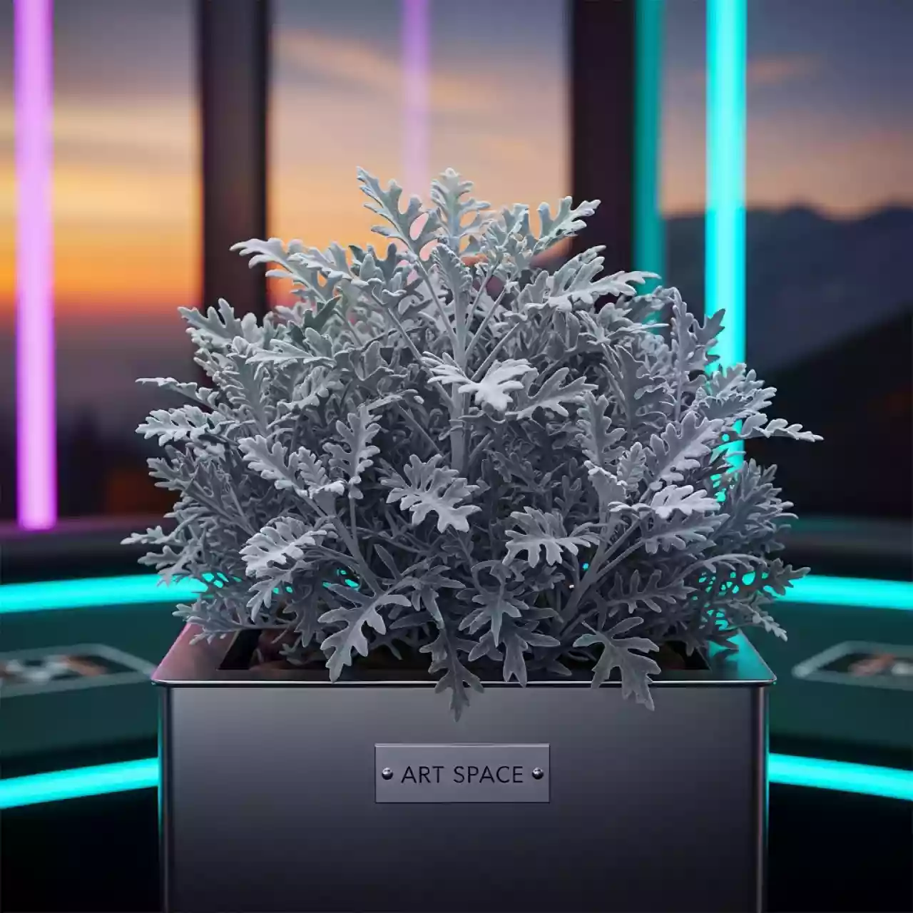 Аренда Куст дасти миллер серо зелёный в Skypark Sochi — ART SPACE