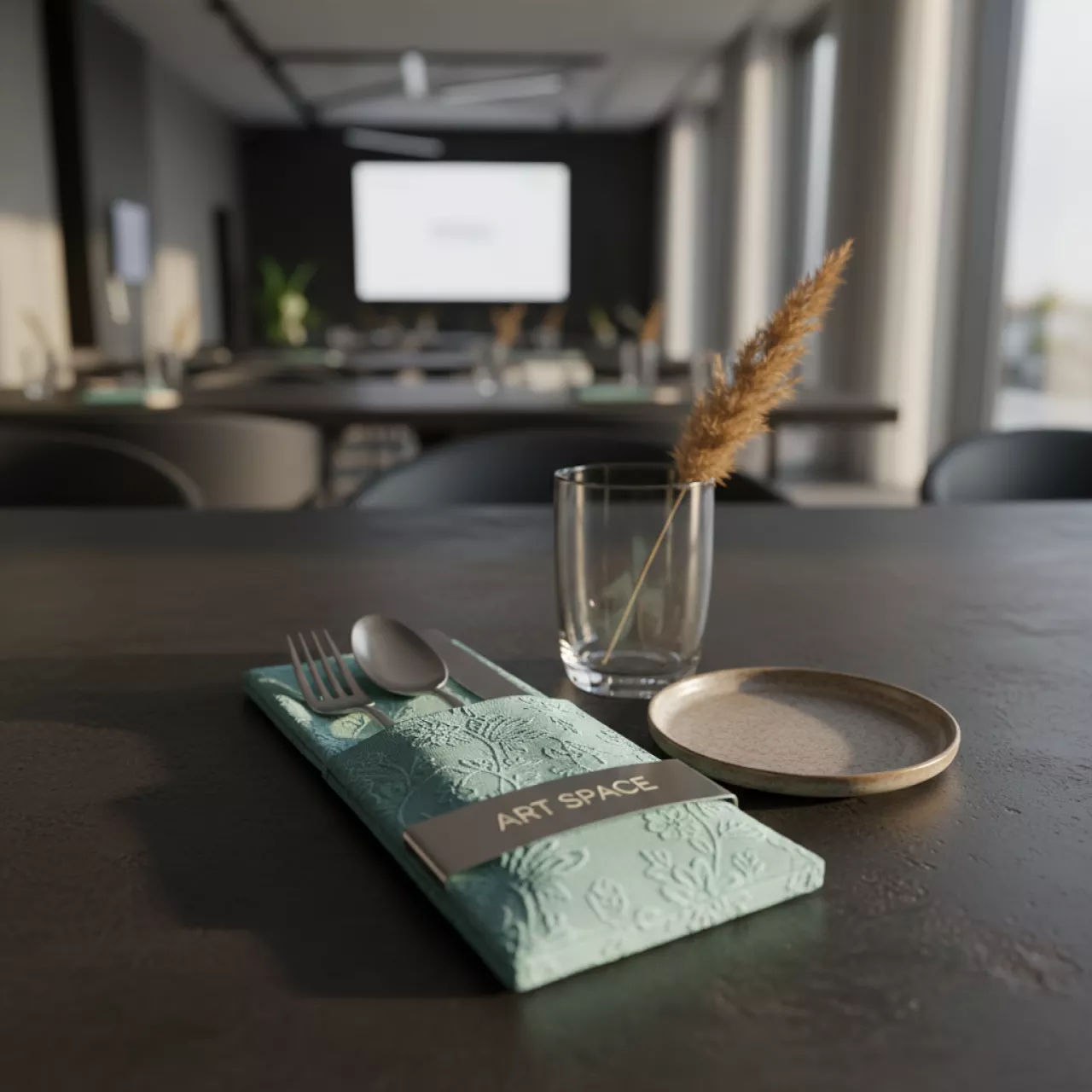 Аренда Куверт на 3 прибора журавинка мятный цветок в City Park Hotel Sochi — ART SPACE