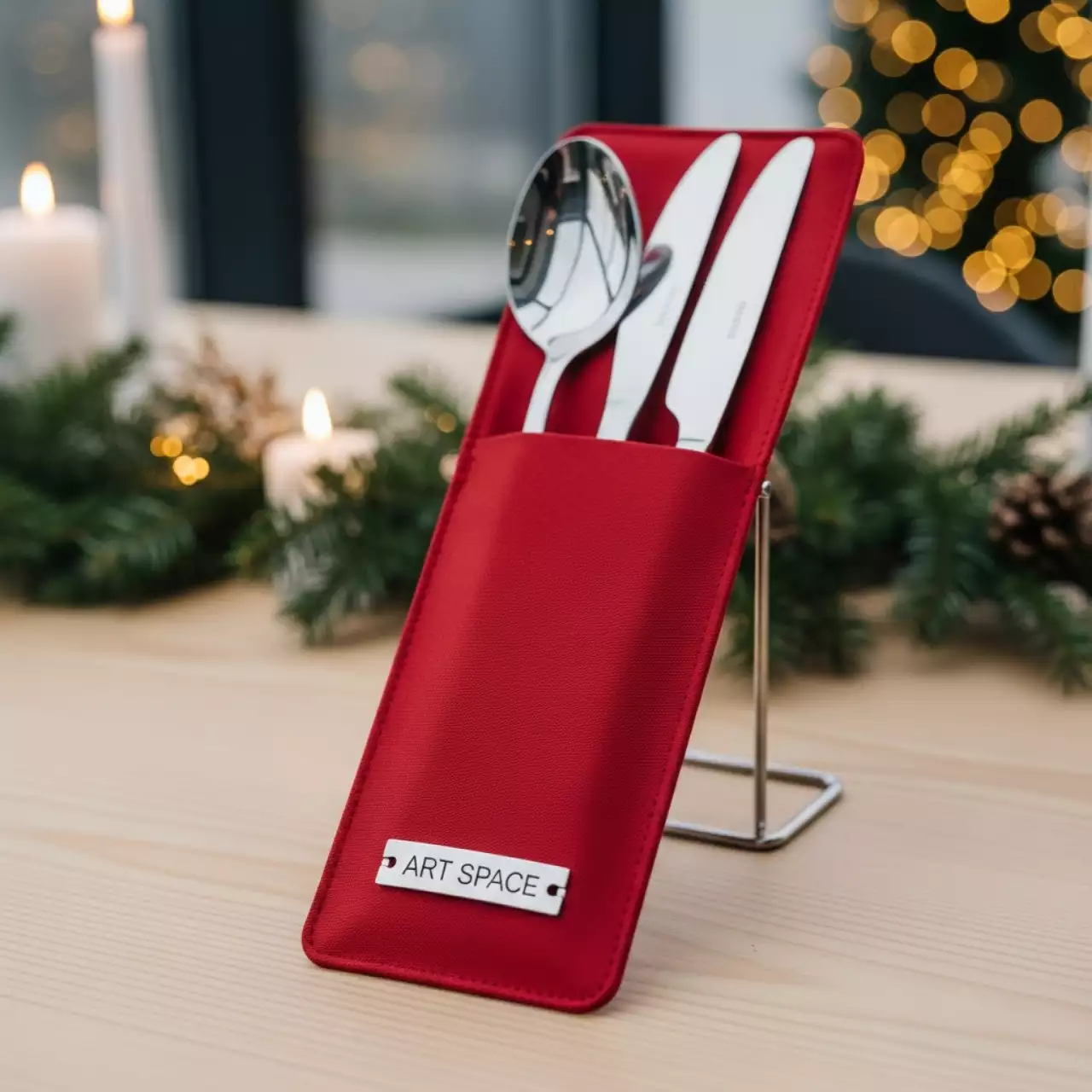 Аренда Куверт журавинка гладь на 3 прибора красный в Sport Inn Hotel & Wellness — ART SPACE