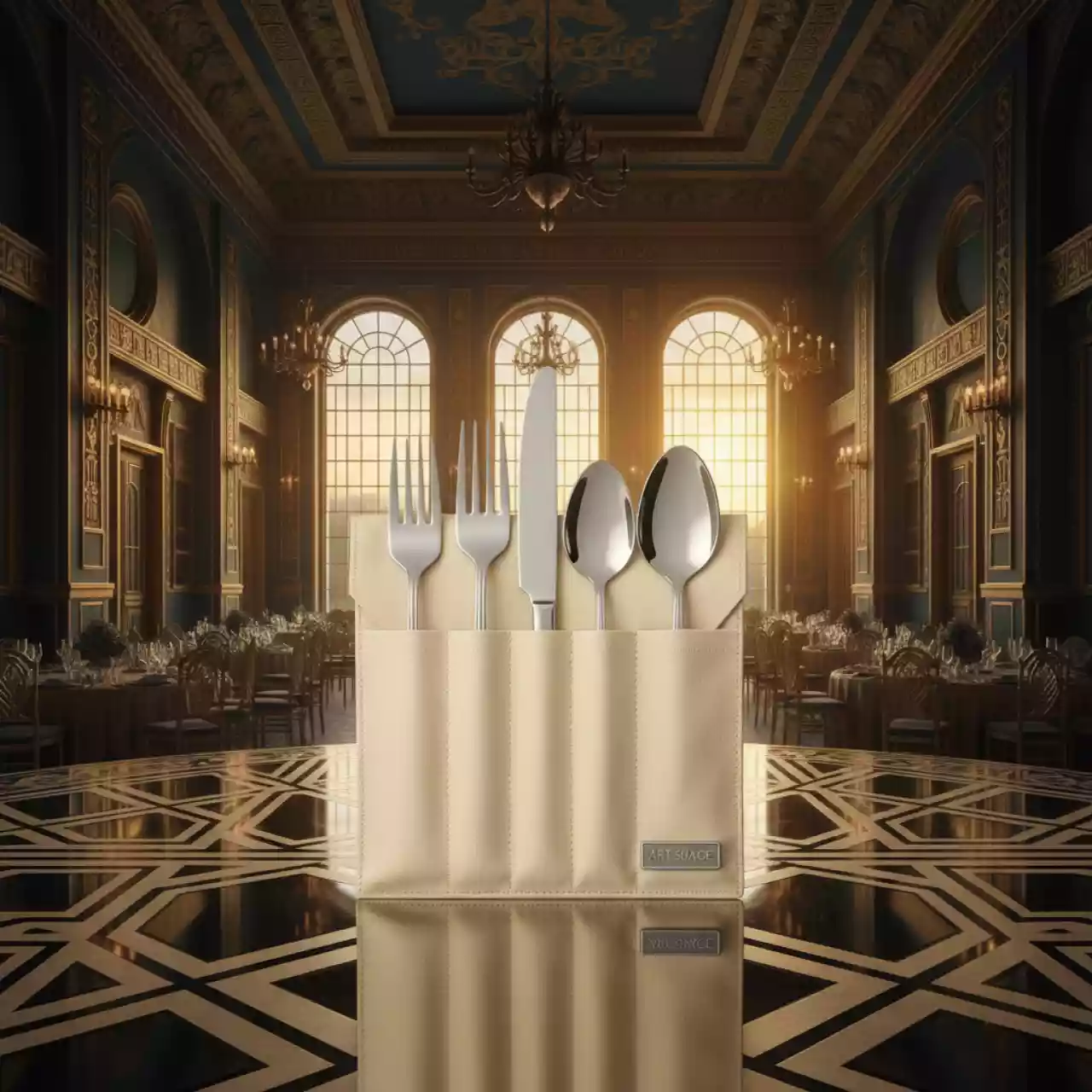 Аренда Куверт журавинка на 3 прибора гладь топленое молоко в санатории «Октябрьский» — ART SPACE