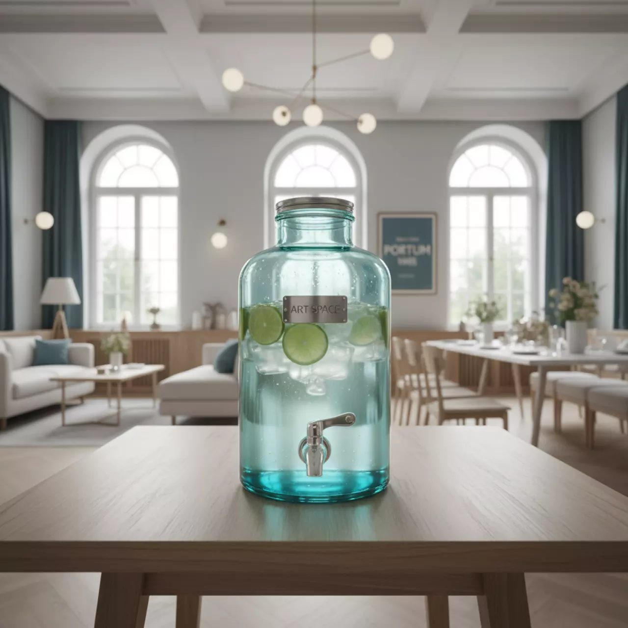 Аренда Кувшин с краником фреш голубой 4 л в Boutique Hotel PORTUM 1905 — ART SPACE