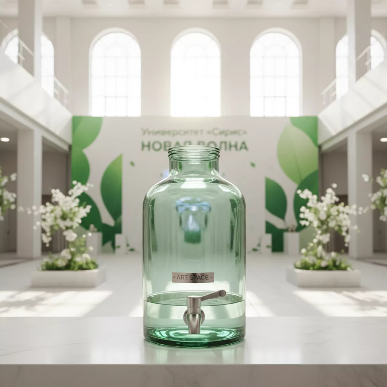 Аренда Кувшин с краником фреш зеленый 4 л в Университете «Сириус» — ART SPACE