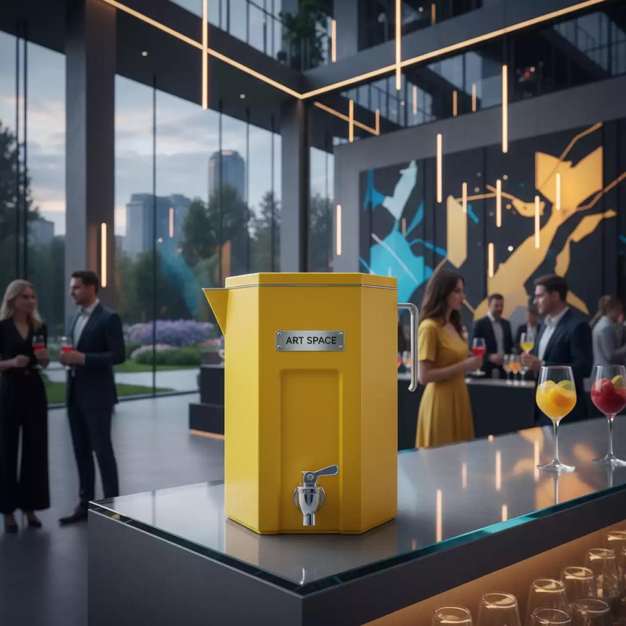 Аренда Кувшин с краником фреш желтый 4 л в санатории «Русь» — ART SPACE