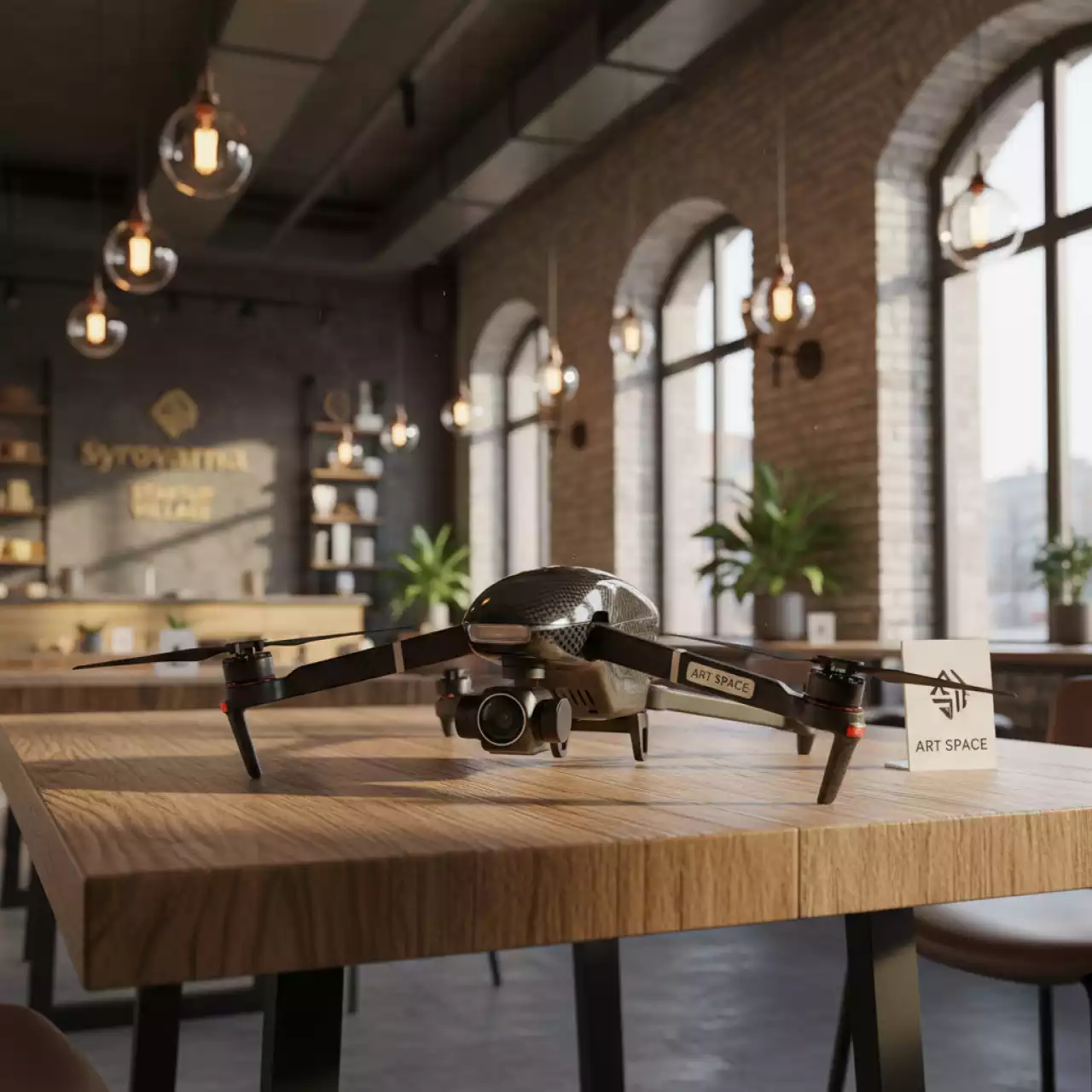 Аренда Квадрокоптер DJI Mavic 2 Zoom Combo в ресторане «Сыроварня» — ART SPACE