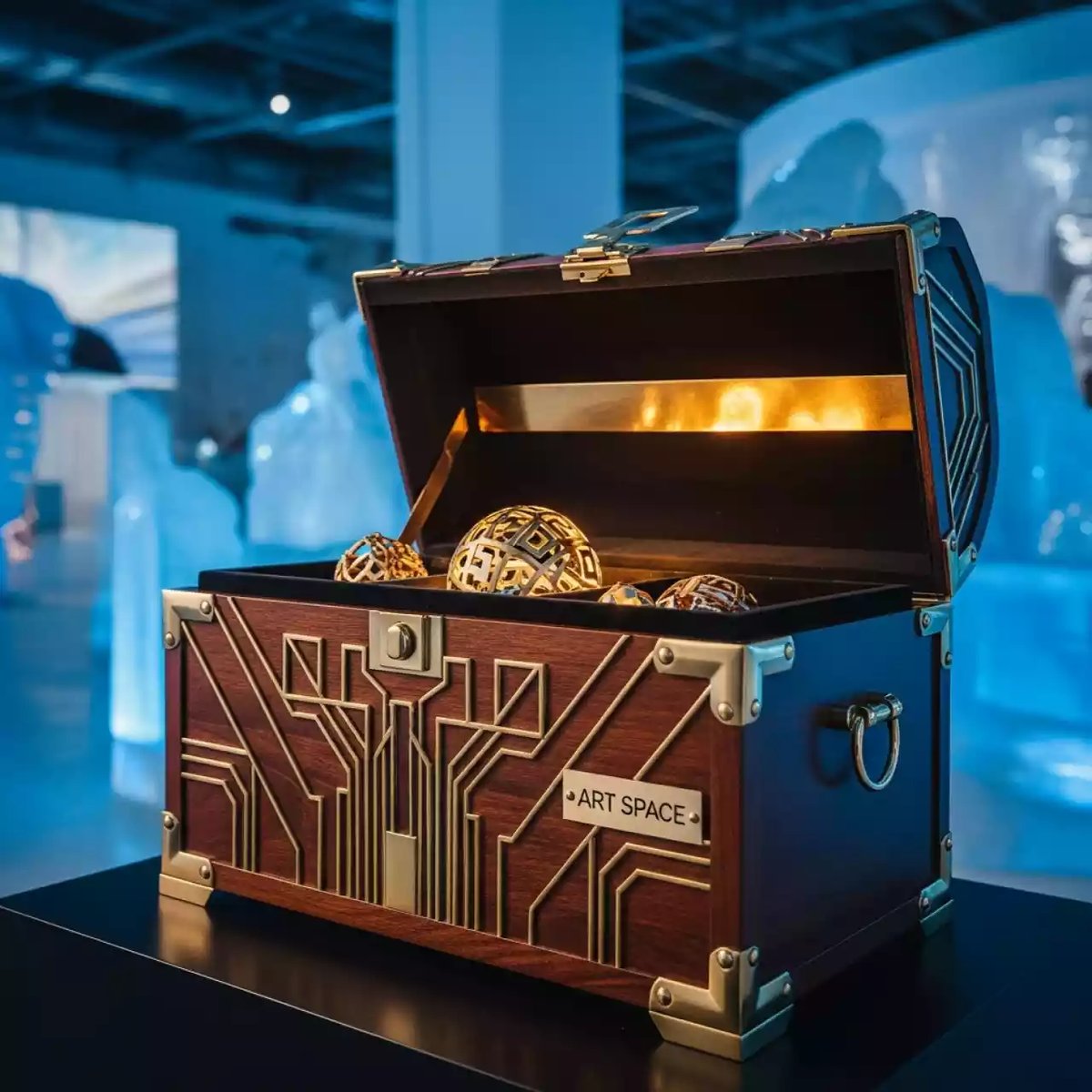 Аренда Квест Сундук операция вернуть Новый год в ледовом дворце «Роза Хутор» — ART SPACE