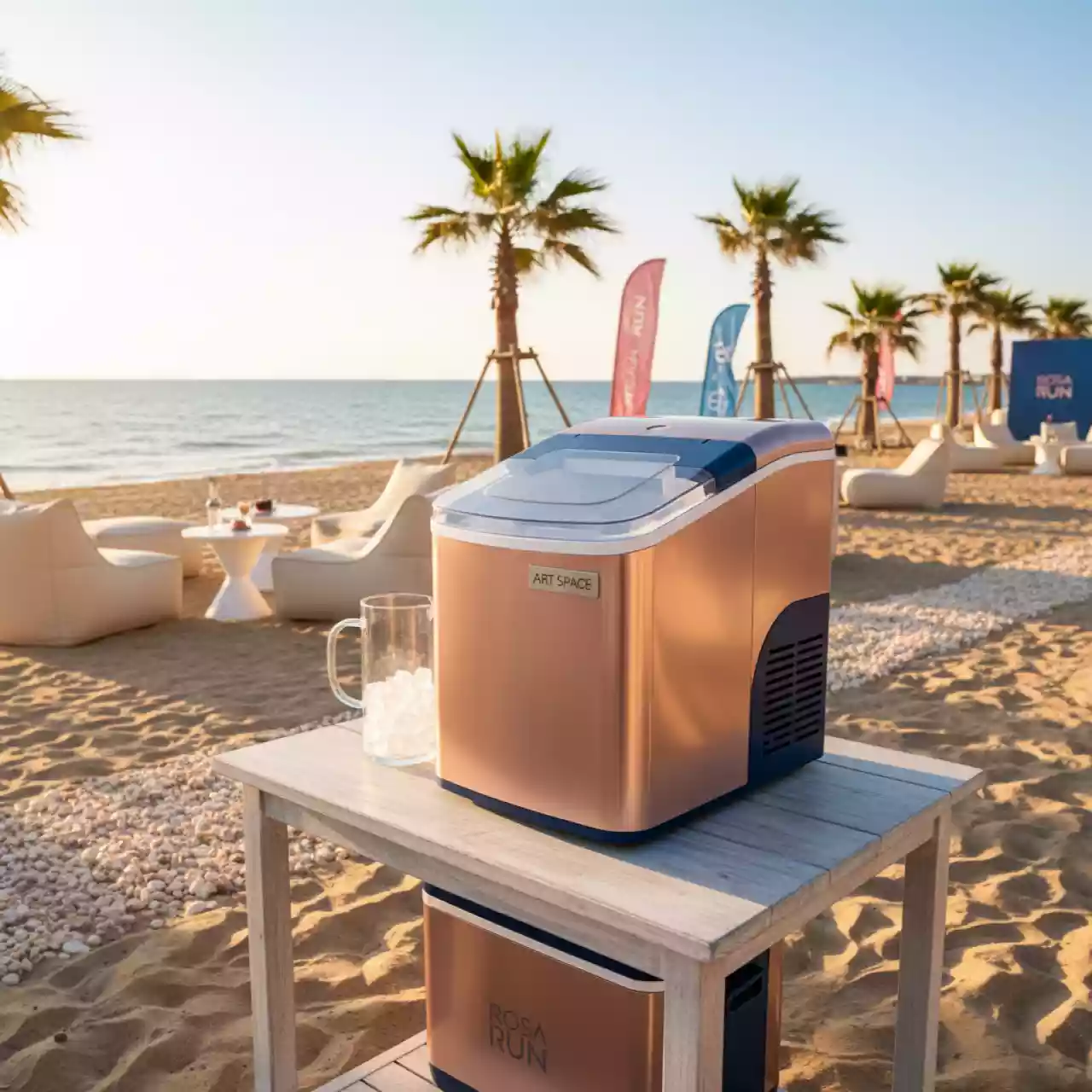 Аренда Льдогенератор Hurakan HKN IMF 17 на пляже «Мандарин» — ART SPACE