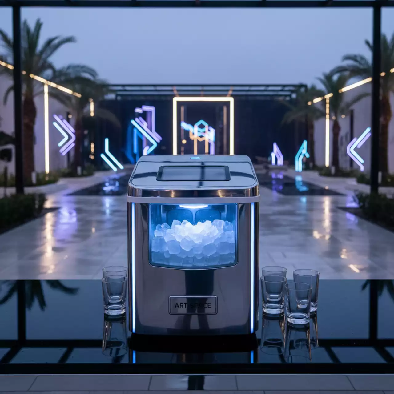 Аренда Льдогенератор с измельчителем льда 0,6 кг 0,18 кВт в санатории «Октябрьский» — ART SPACE