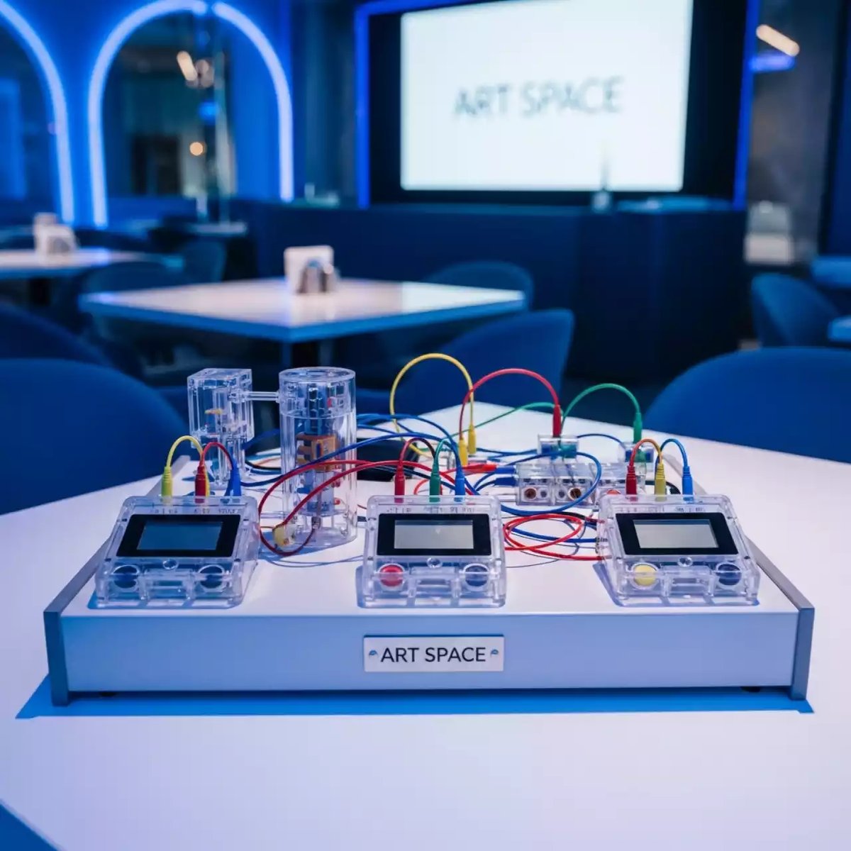 Аренда Лаборатория цифровая Interwrite "Электричество" конструктор максимальный в ресторане «Плакучая Ива» — ART SPACE