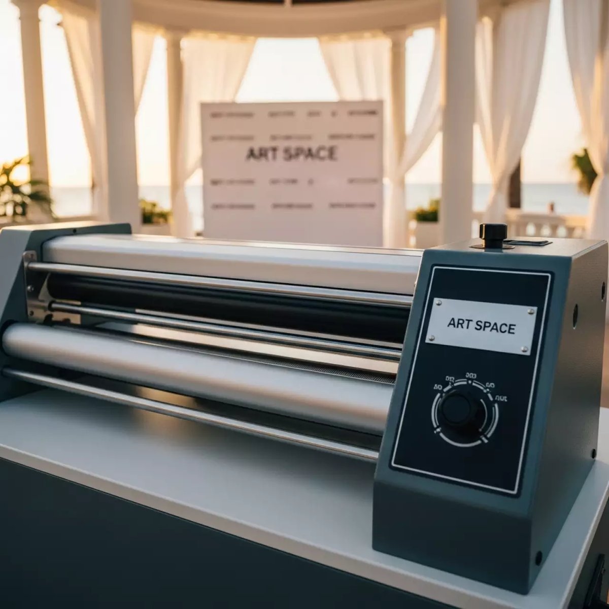 Аренда Ламинатор двухсторонний полуавтоматический Sunfung SF K540B на пляже «Ривьера» — ART SPACE