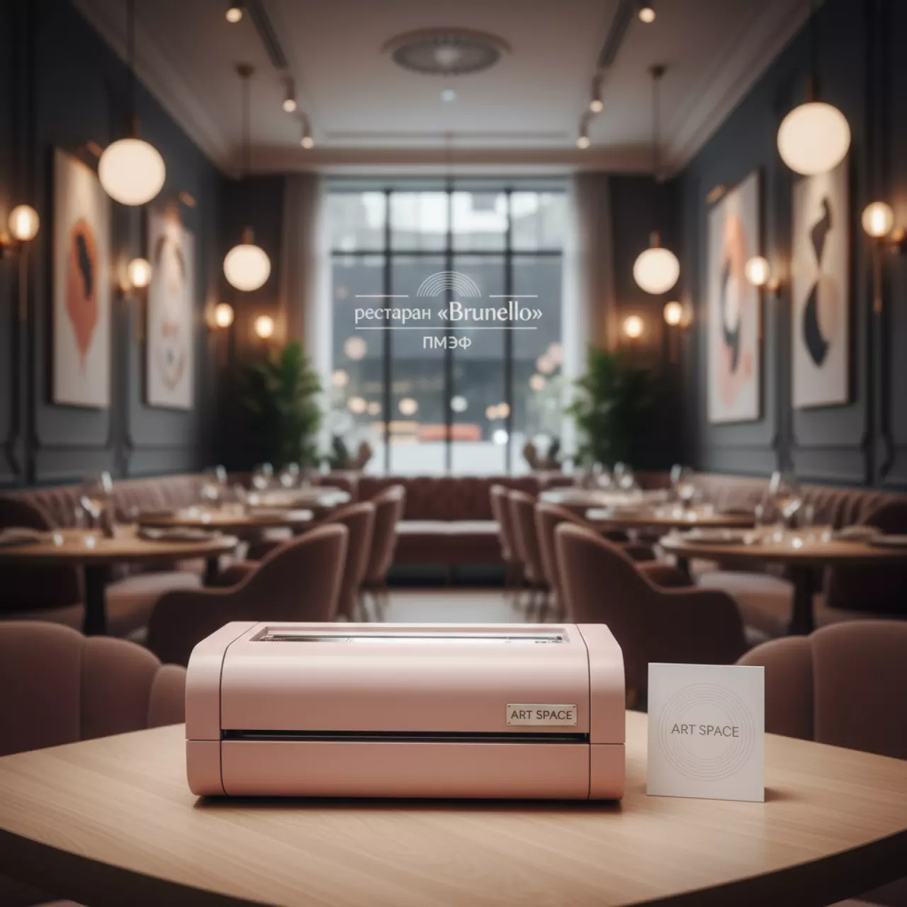 Аренда Ламинатор пакетный Fellowes Lunar A4 Pink в ресторане «Brunello» — ART SPACE
