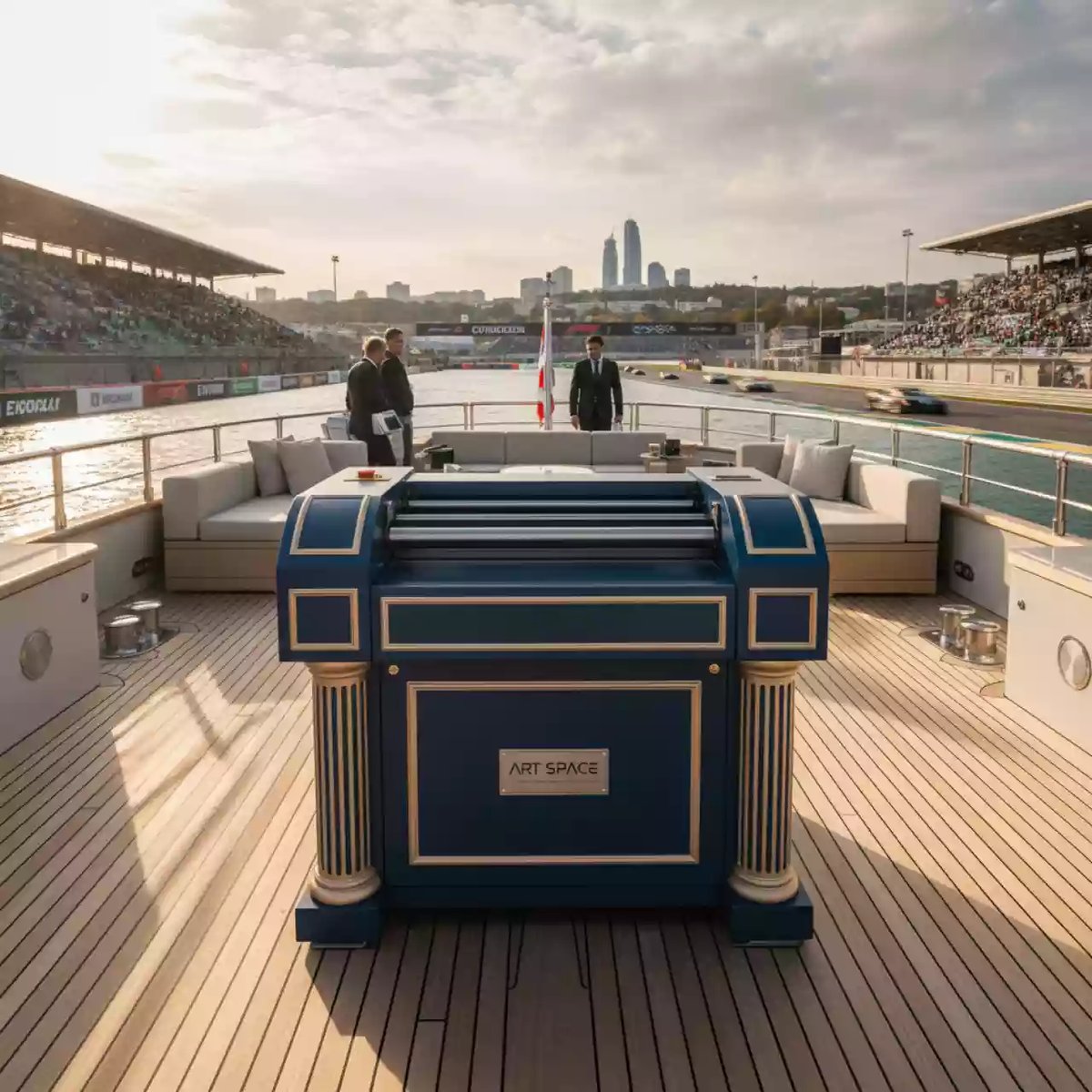 Аренда Ламинатор рулонный автоматический Sunfung SF 540A на VIP теплоходе (Морпорт Сочи) — ART SPACE