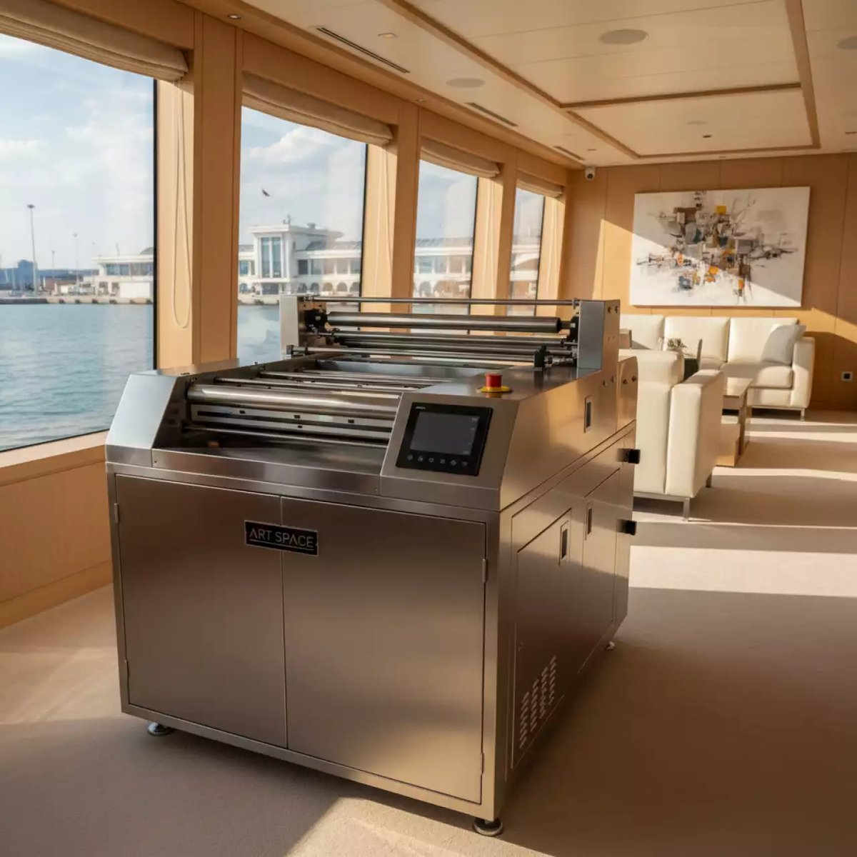 Аренда Ламинатор рулонный Bagel Digifav B2 на VIP теплоходе (Морпорт Сочи) — ART SPACE