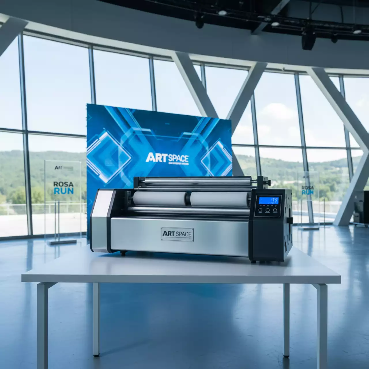 Аренда Ламинатор рулонный Boway BW 350D в ледовой арене «Шайба» — ART SPACE