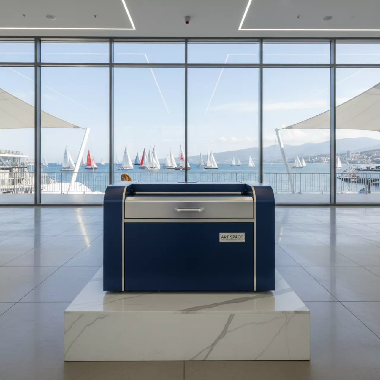 Аренда Ламинатор рулонный Bulros professional series 6582S на парусной регате (Сочи) — ART SPACE