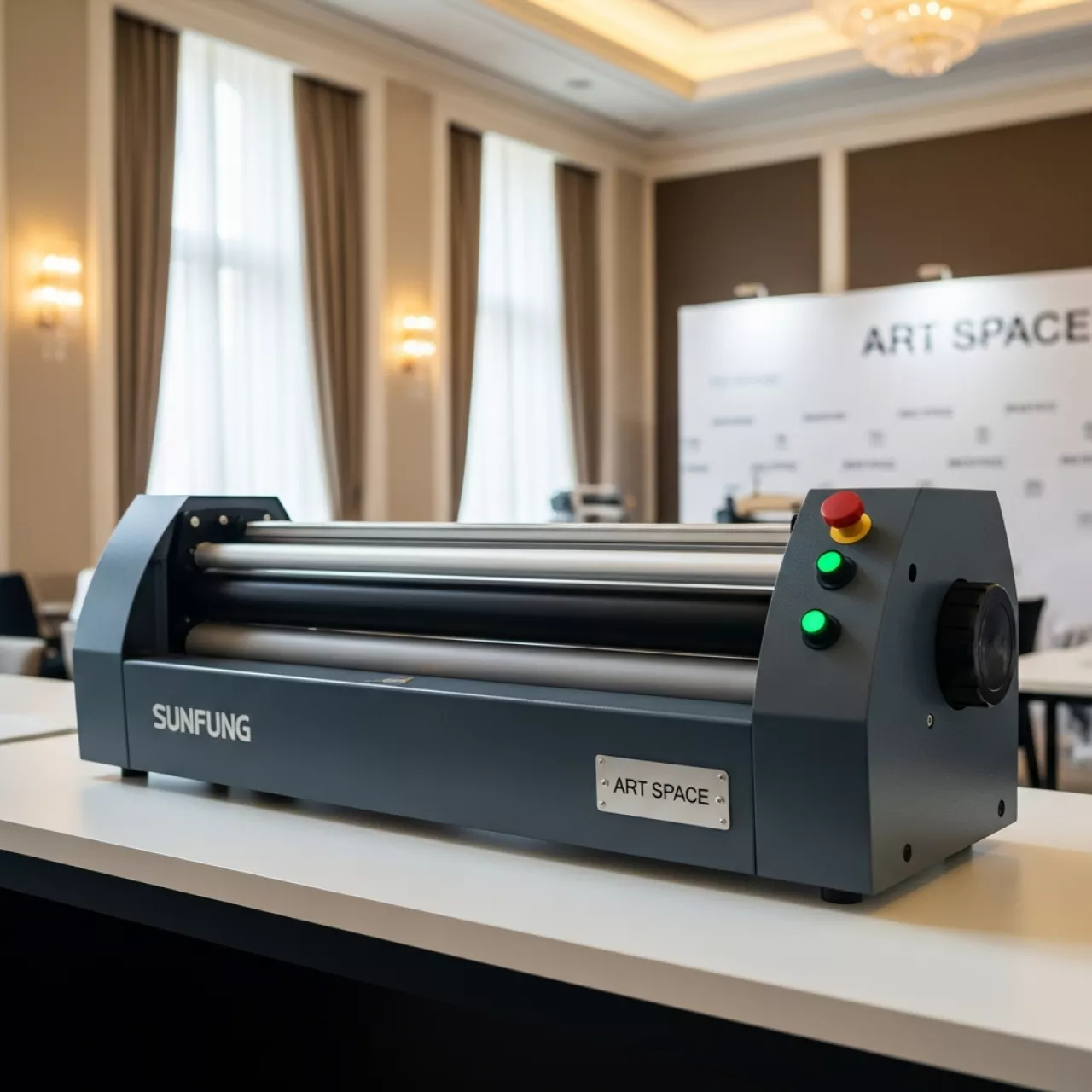 Аренда Ламинатор рулонный полуавтоматический Sunfung SF 390 в Radisson Collection Paradise — ART SPACE