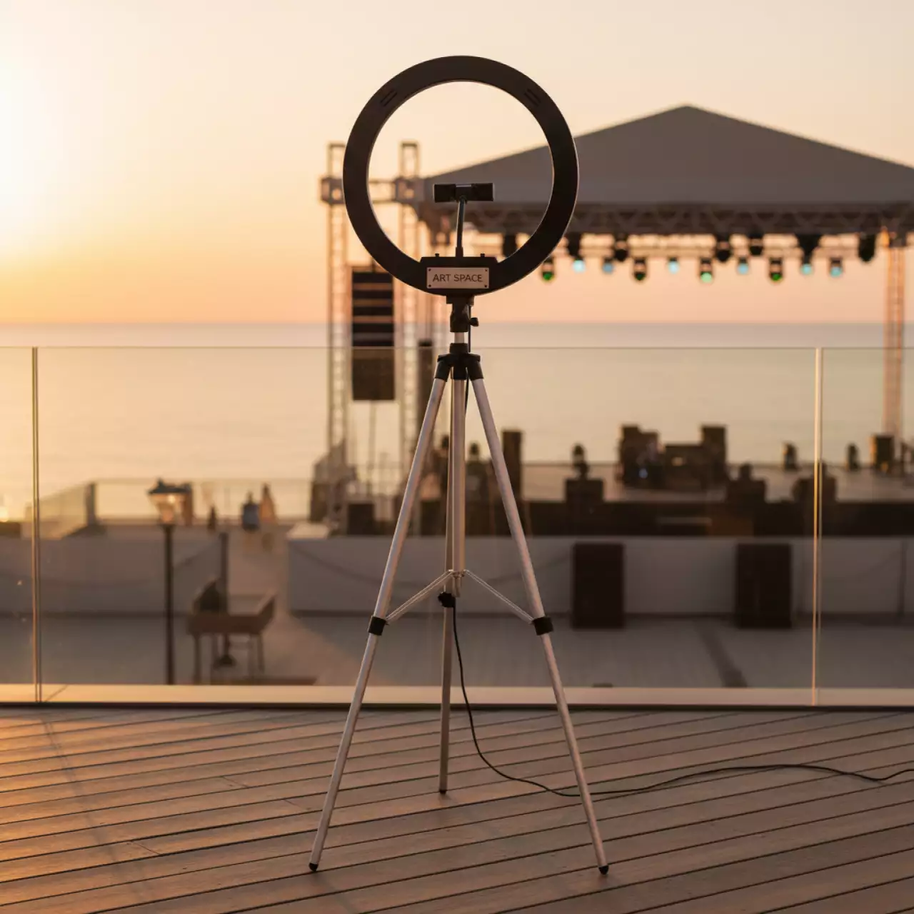 Аренда Лампа кольцевая светодиодная LED ring в гранд-отеле «Жемчужина» — ART SPACE