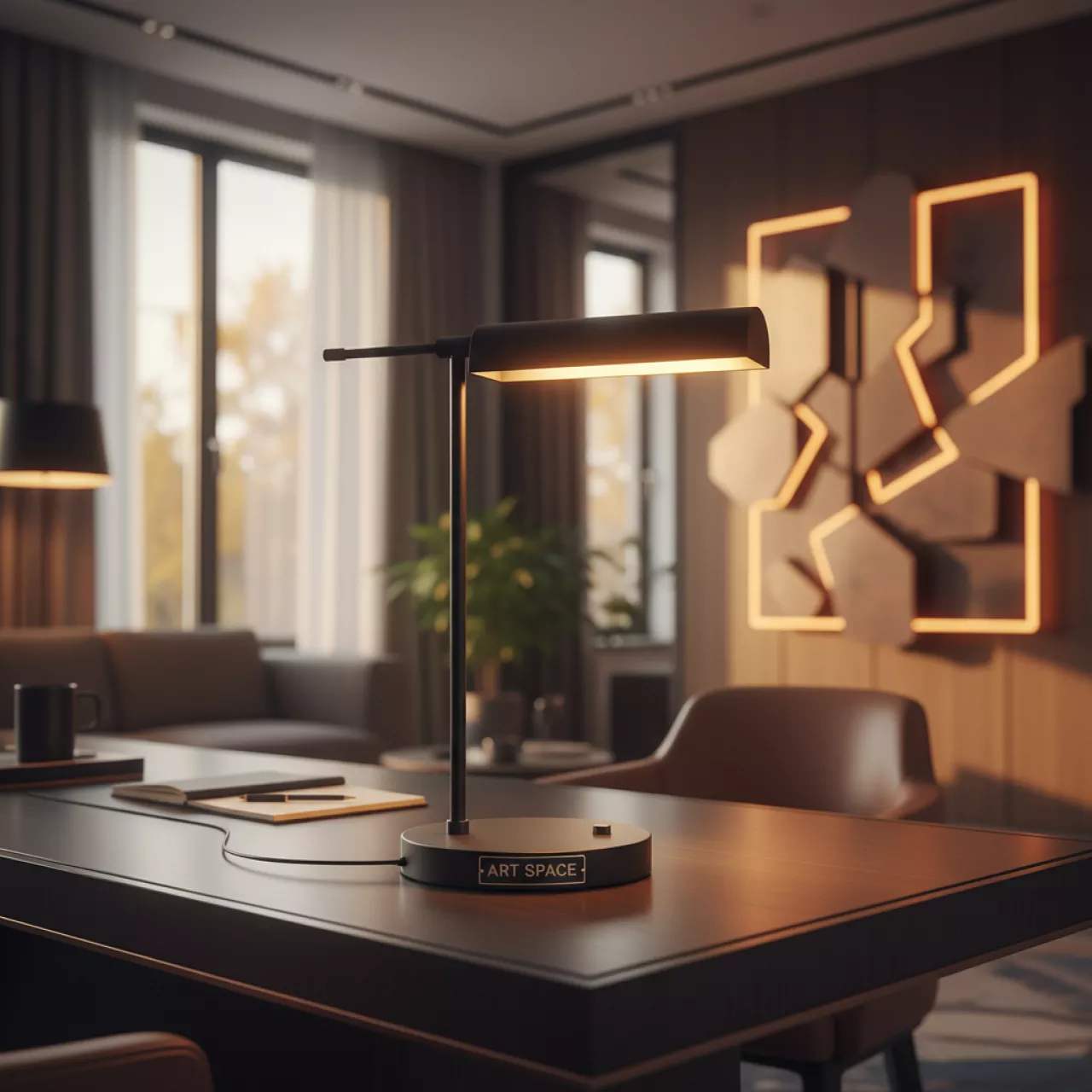 Аренда Лампа настольная Camelion чёрная в Gamma Sirius — ART SPACE