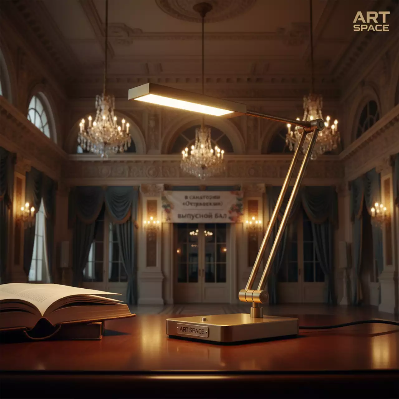 Аренда Лампа настольная LED "Мини" золотая в санатории «Октябрьский» — ART SPACE