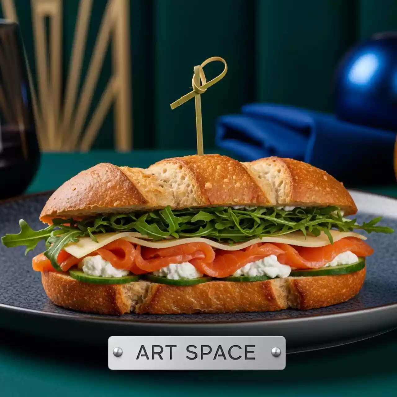 Аренда Ланч сэндвич с семгой в ресторане «Sanremo» — ART SPACE