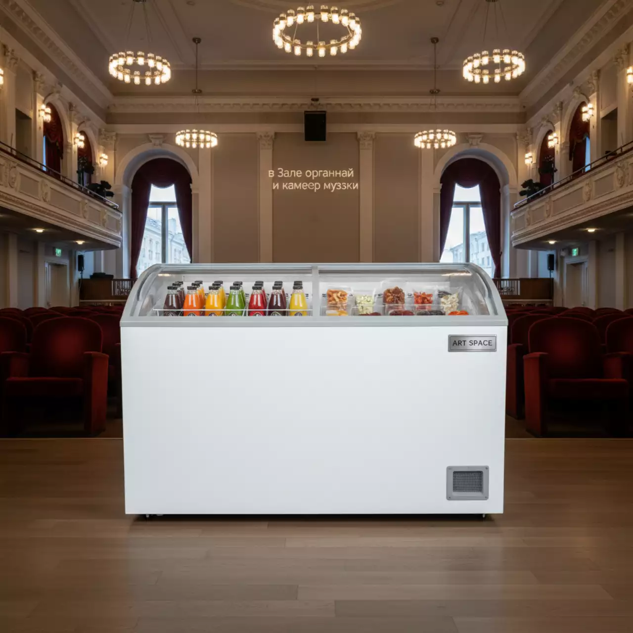 Аренда Ларь бонета Frostor F B белый в Зале органной и камерной музыки — ART SPACE