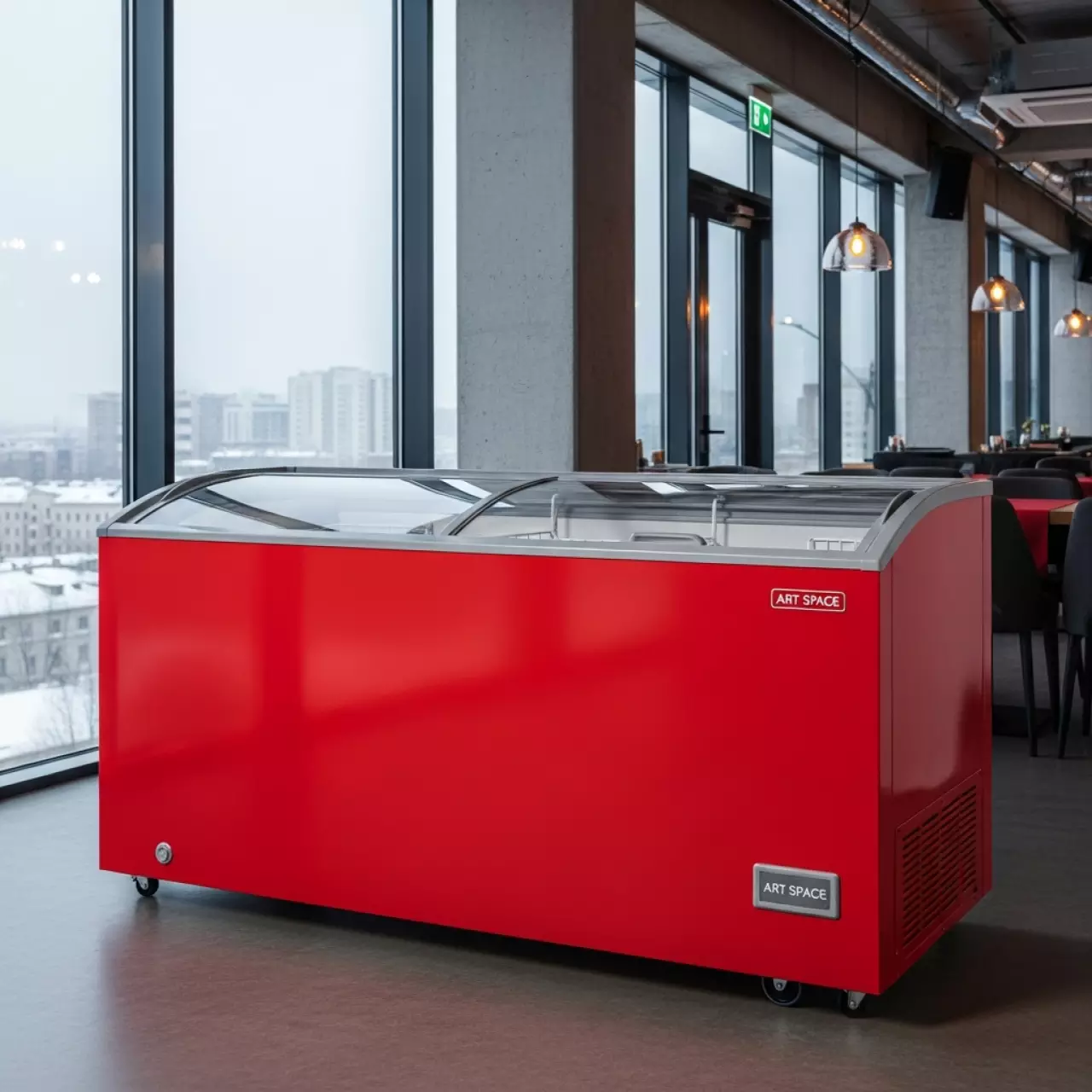 Аренда Ларь бонета красная 960 л 0.691 кВт в ресторане «Voda» — ART SPACE