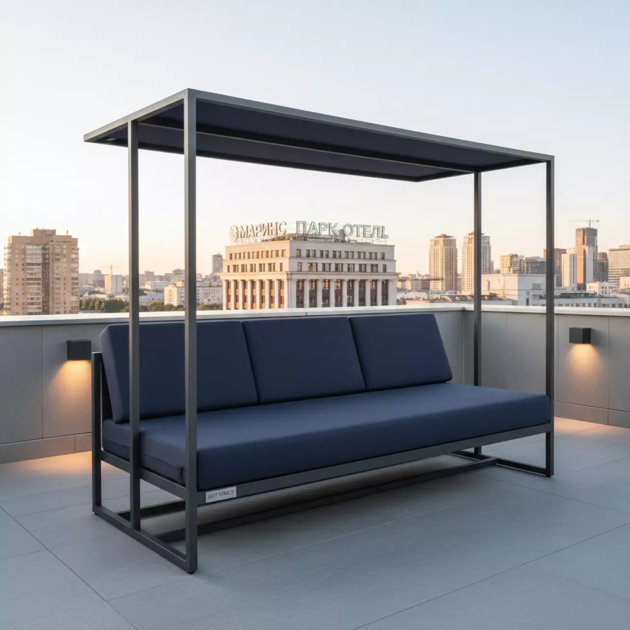Аренда Лаунж диван с навесом Jeko 07 в Маринс Парк Отеле — ART SPACE