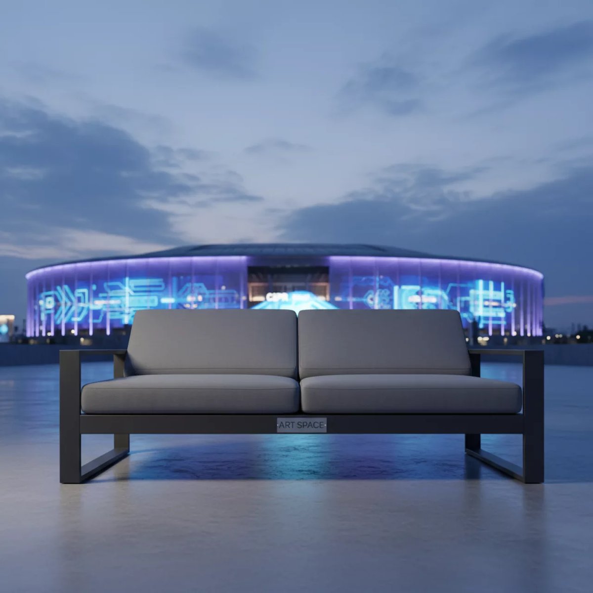 Аренда Лаунж лежак двухместный Vineyard Basic на арене «Фишт» — ART SPACE