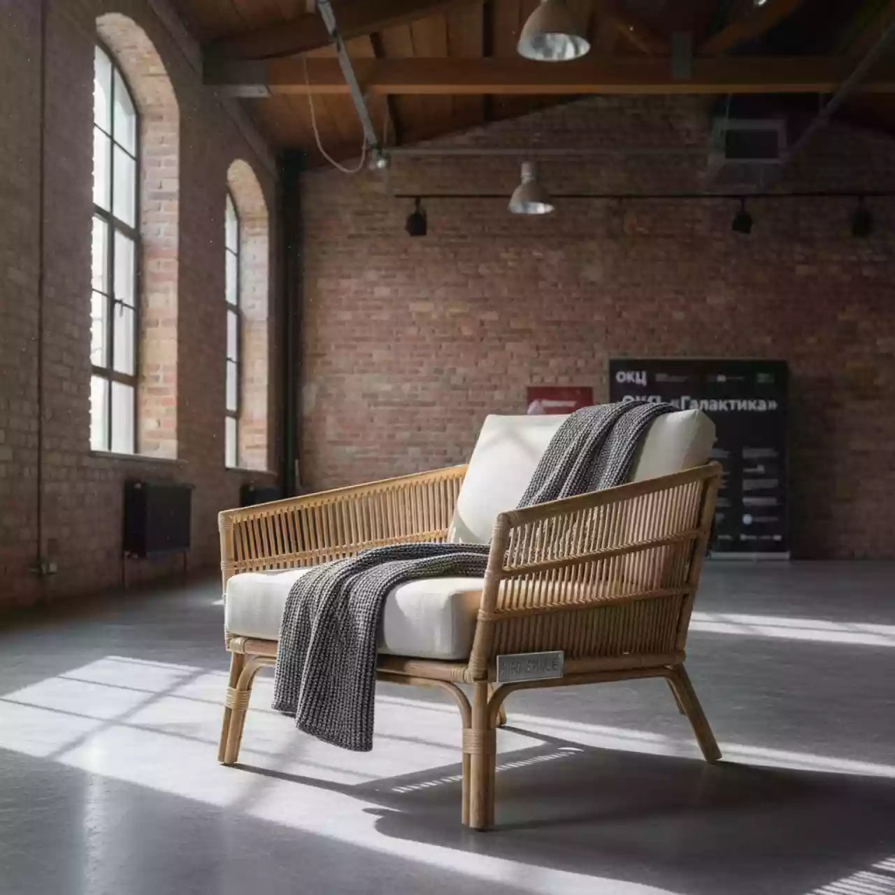 Аренда Лаунж лежак плетеный Modern в ОКЦ «Галактика» — ART SPACE