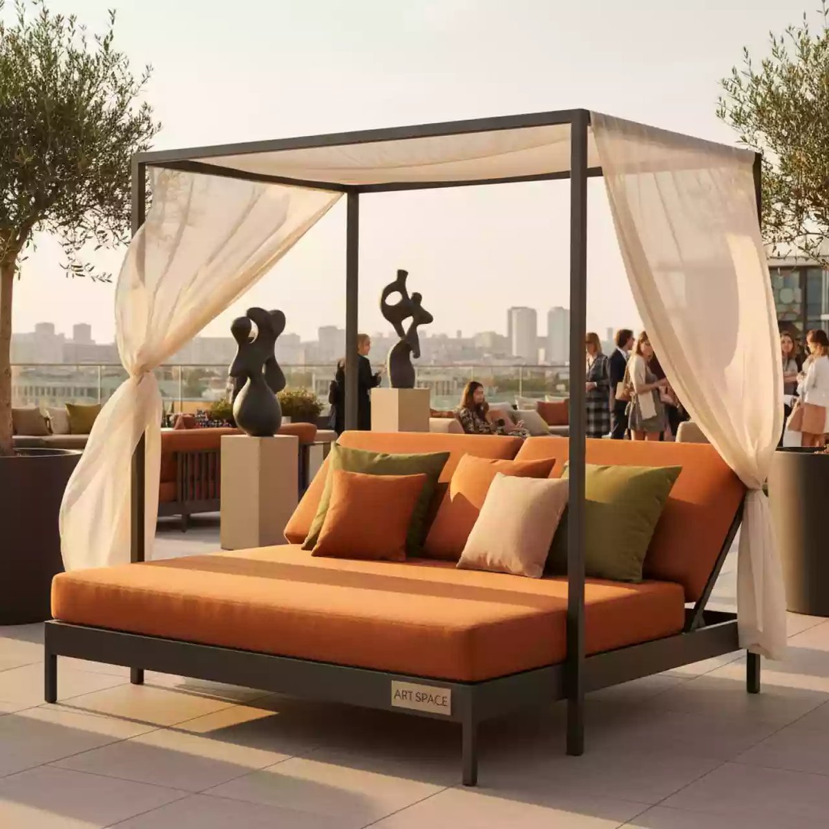 Аренда Лаунж лежак с балдахином Bali в Stella di Mosca — ART SPACE