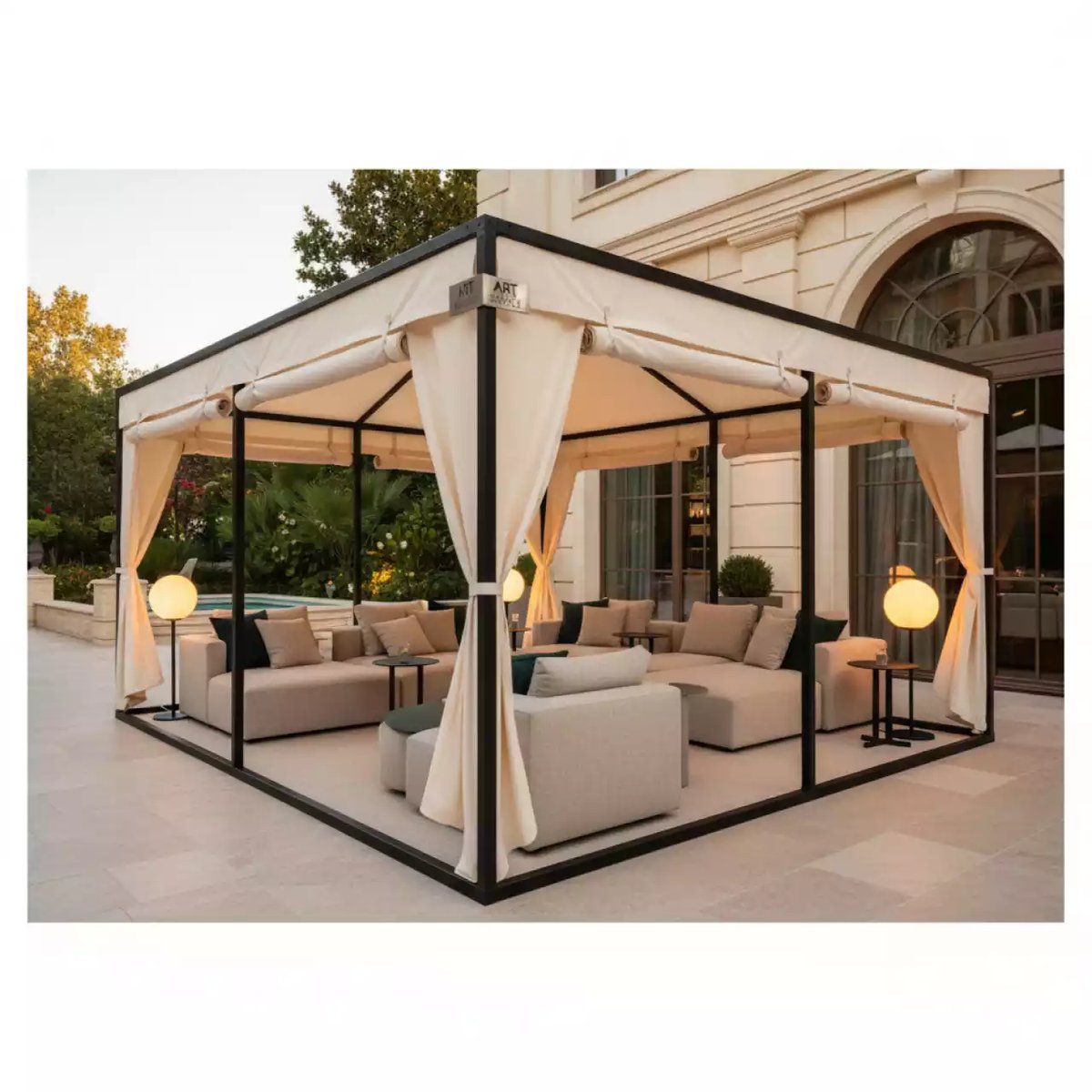 Аренда Лаунж шатер 4х3 м в ресторане «Brunello» — ART SPACE