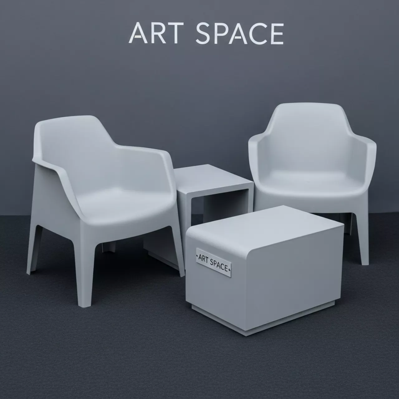 Аренда Лаунж зона на 2 персоны Royal Family LANA LUX XS светло серый пластик Pullman Sochi Centre — ART SPACE