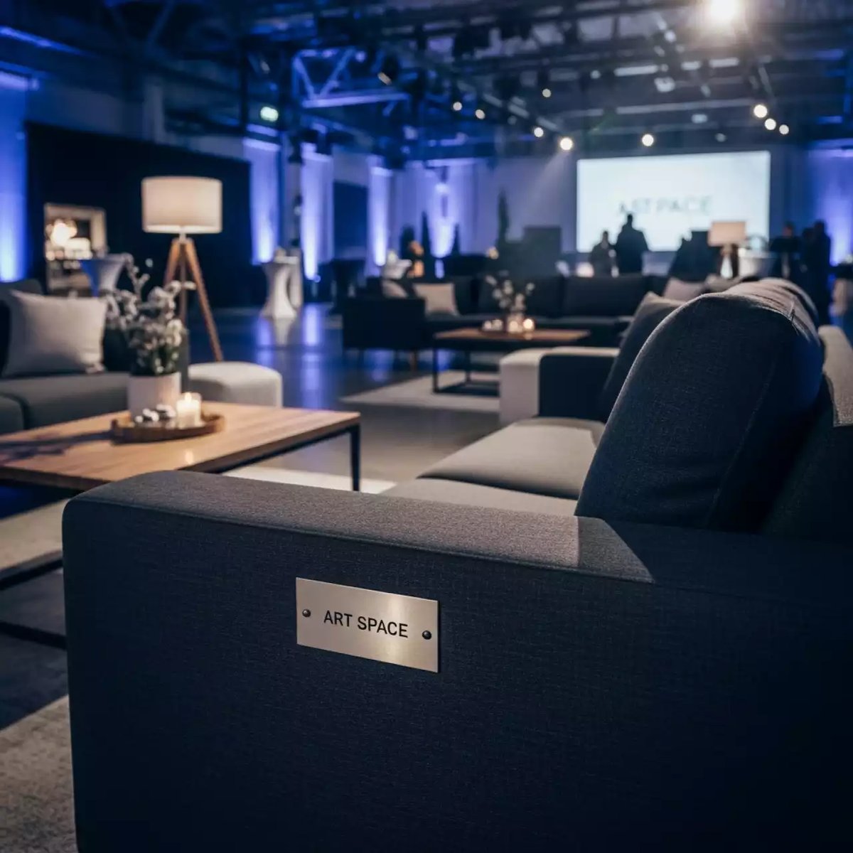 Аренда Лаунж зона Premium Elegante long темно серая в VK Stadium Sirius — ART SPACE