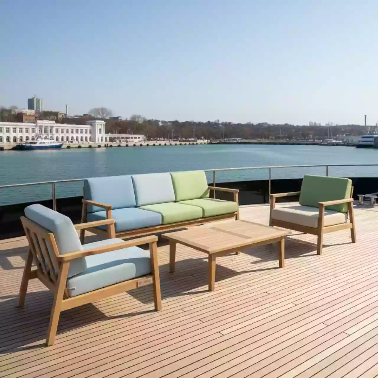 Аренда Лаунж зона VALS3C2T 4 set на VIP теплоходе (Морпорт Сочи) — ART SPACE