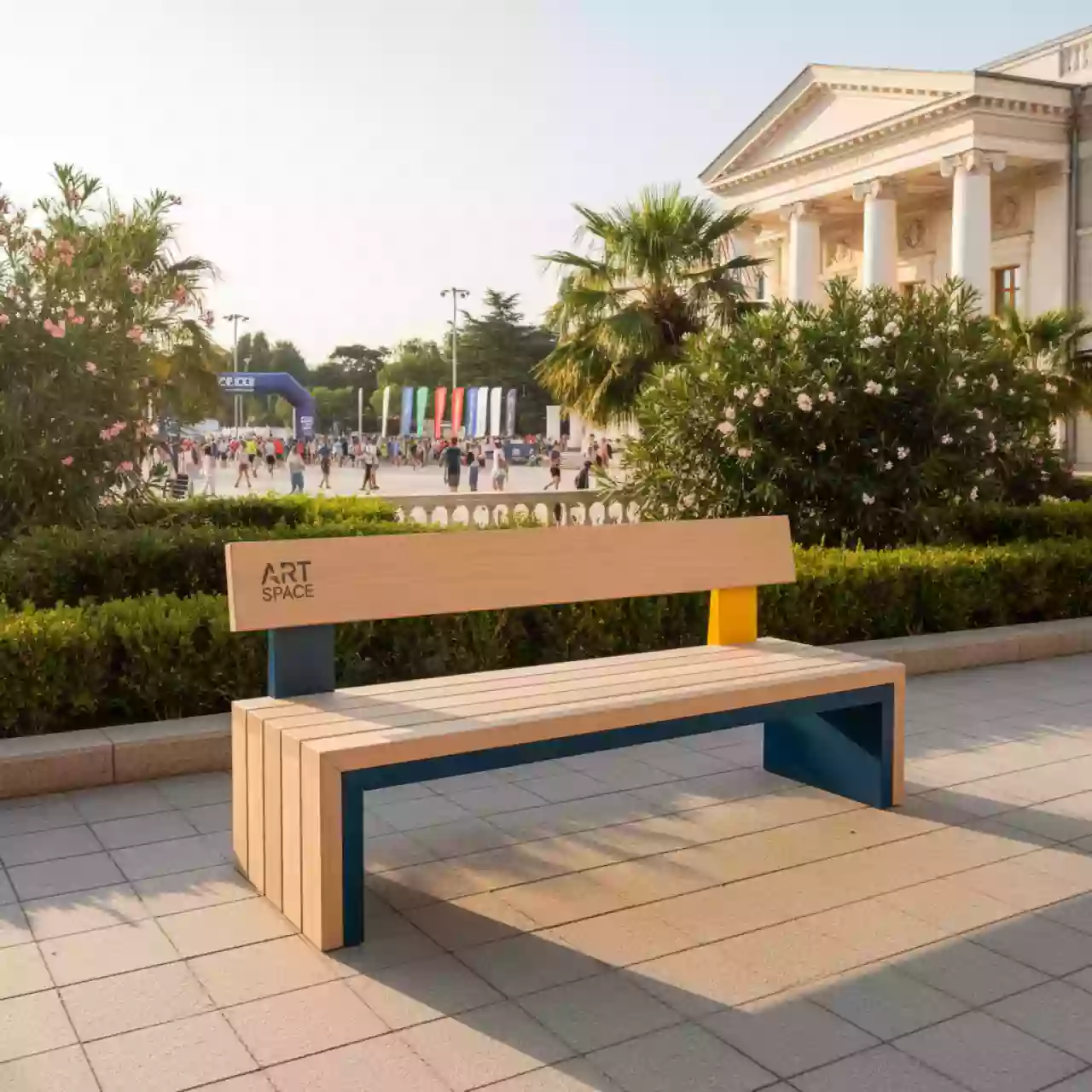 Аренда Лавка деревянная "Березкино" в Зимнем театре — ART SPACE