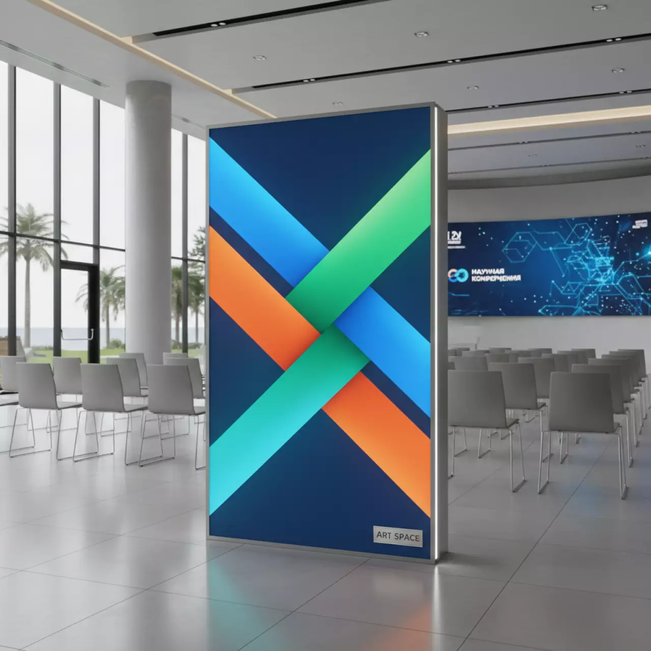 Аренда Лайтбокс тканевый мобильный Lico в Bridge Resort — ART SPACE