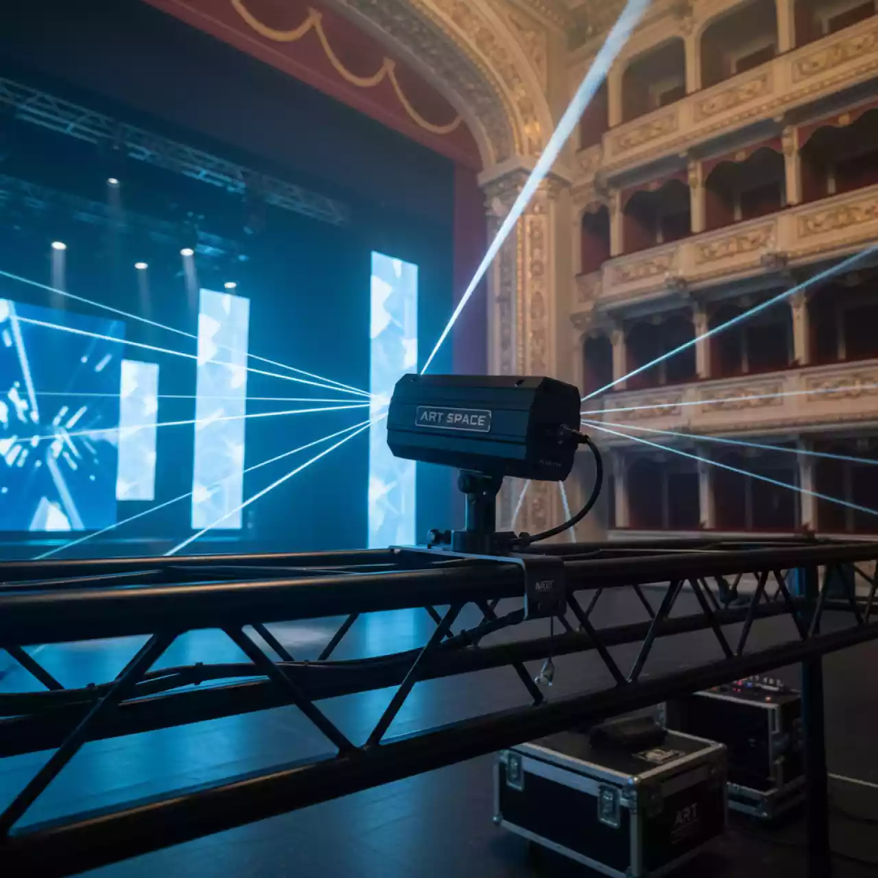 Аренда Лазер мини Monster DMX в Зимнем театре — ART SPACE