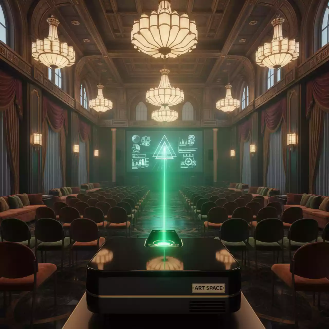 Аренда Лазер одноцветный зеленый Seven Stars f 02 RGY в Керлинговом центре «Ледяной куб» — ART SPACE