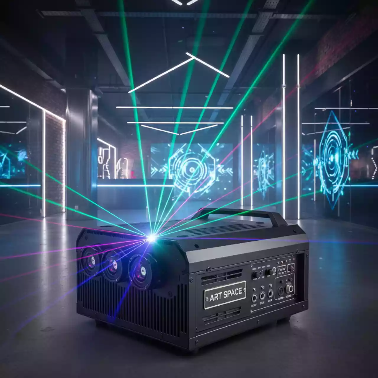 Аренда Лазерная цветомузыка Involight FSLL 150 в ресторане «Магадан» — ART SPACE