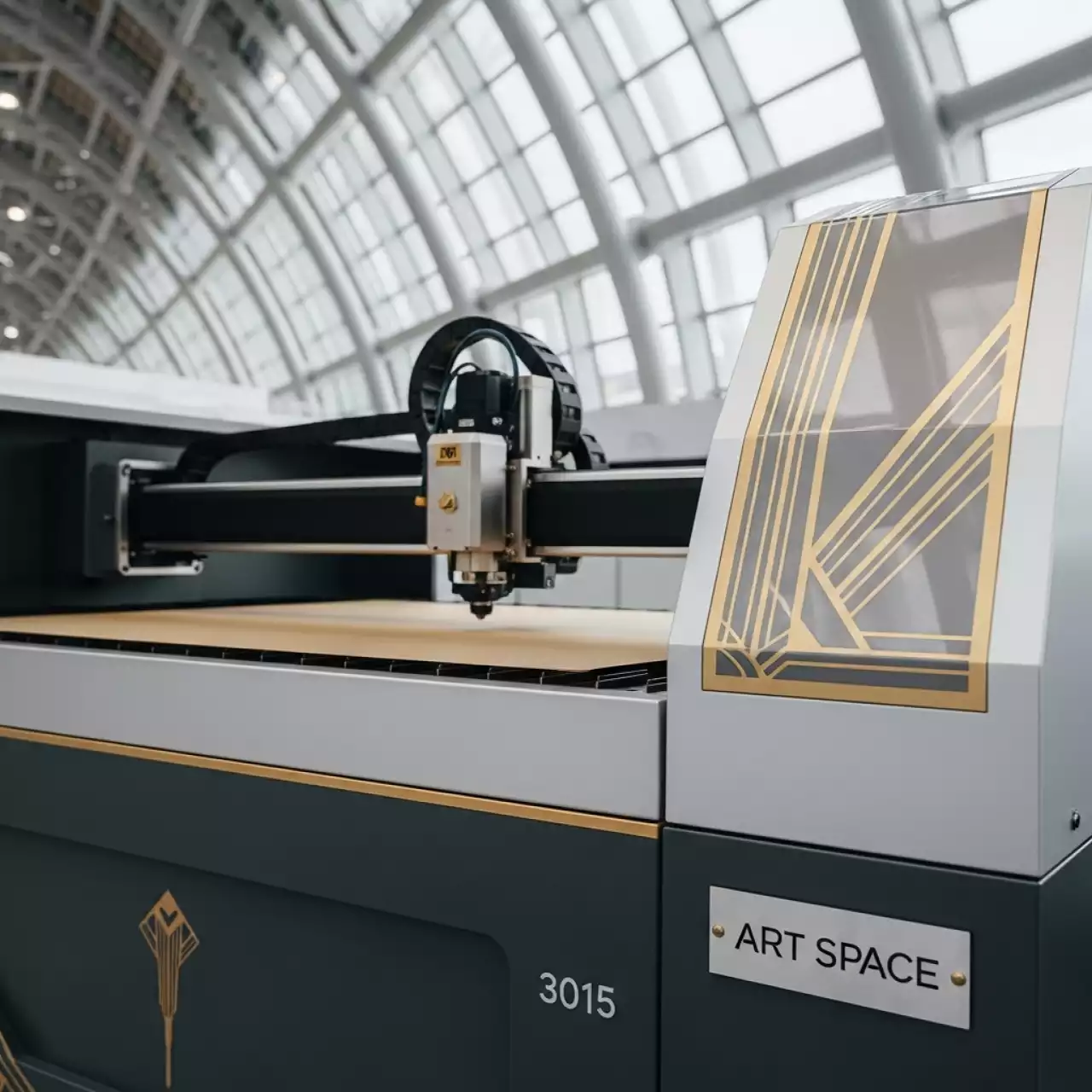 Аренда Лазерный станок для резки листового металла Oree Laser FS3015 1500 W в ледовом дворце «Большой» — ART SPACE