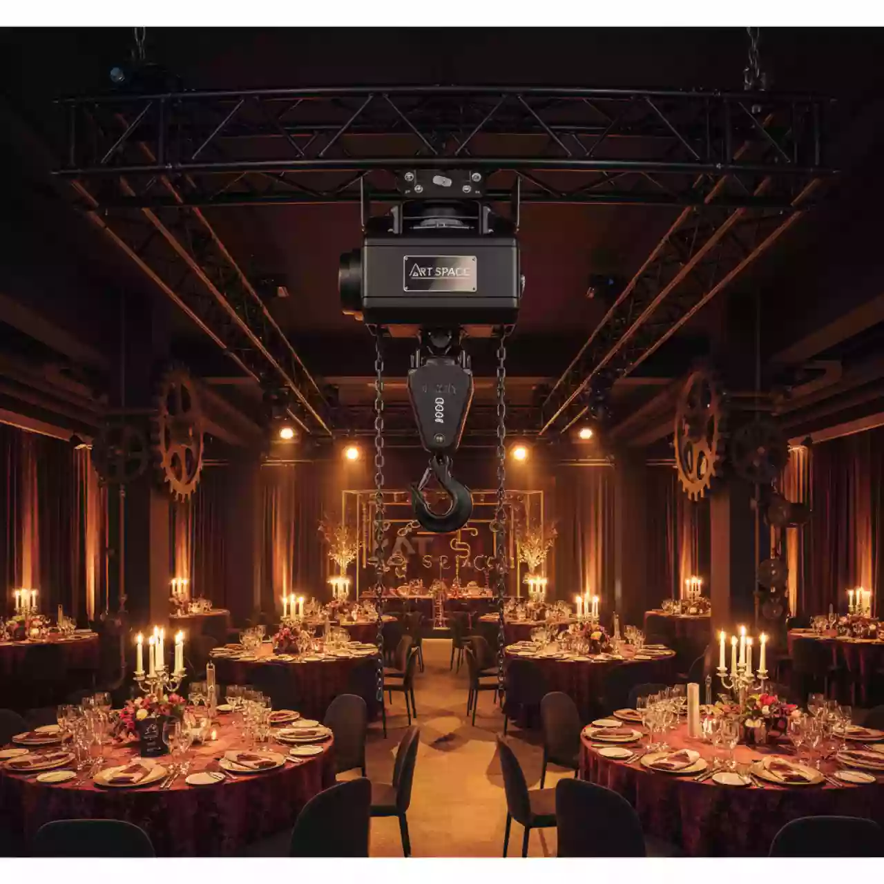 Аренда Лебедка электрическая ChainMaster грузоподъемность 320 кг в Panorama by Mercure — ART SPACE