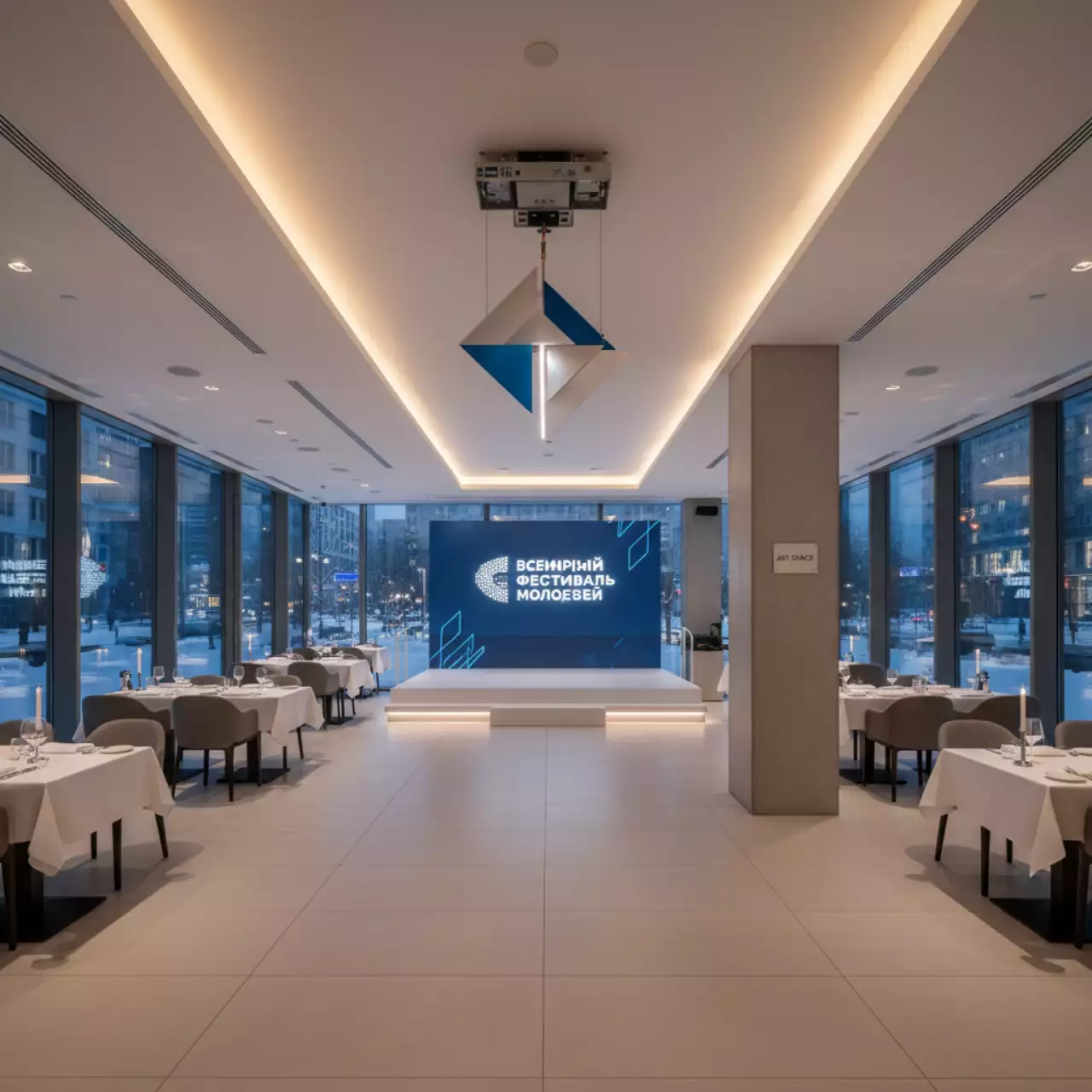 Аренда Лебедки Lodestar 500 кг в ресторане «La Terrazza» — ART SPACE