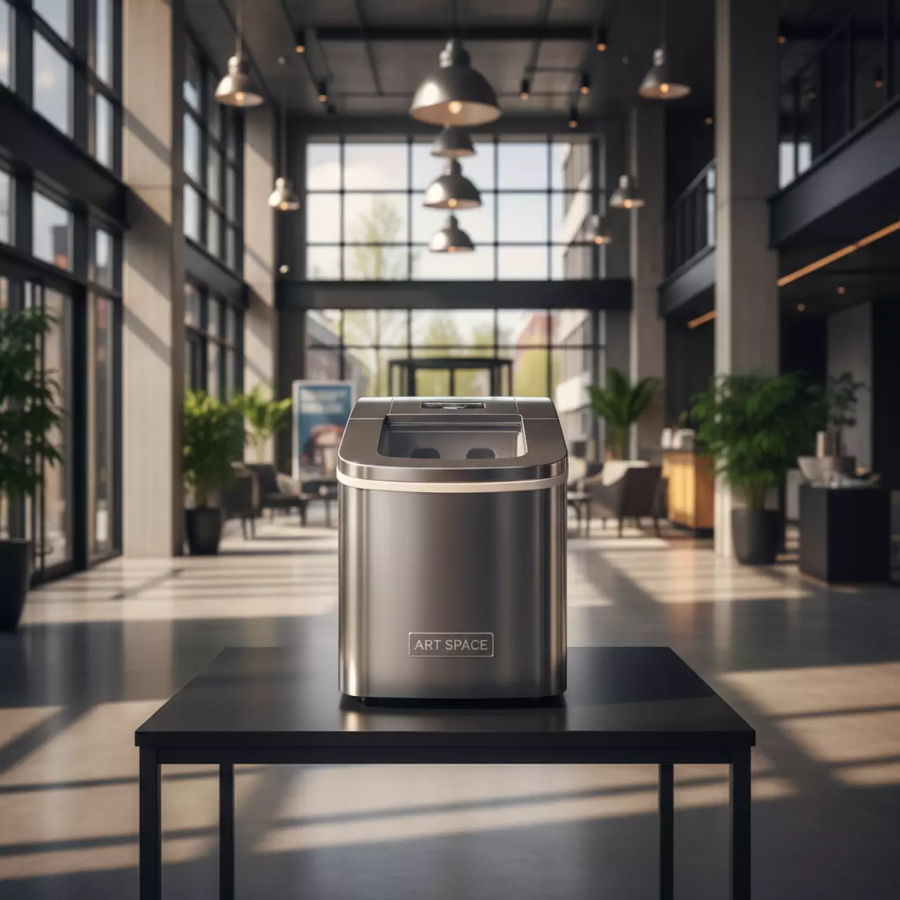 Аренда Ледогенератор серебристый 0,1 кВт в Mövenpick Hotel — ART SPACE