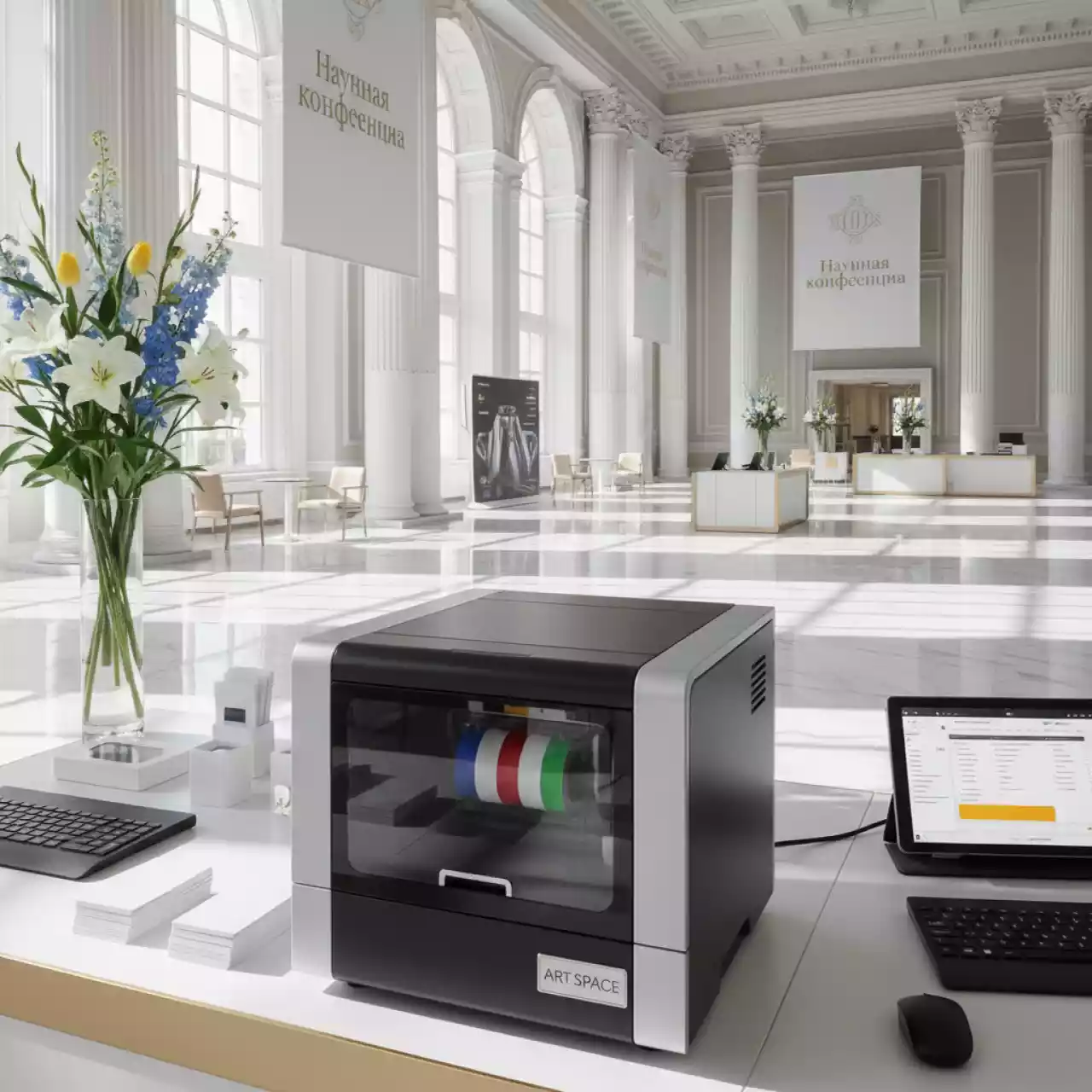 Аренда Лента полупанельная цветная Advent HYMCKO с чистящим роликом в санатории «Черноморье» — ART SPACE