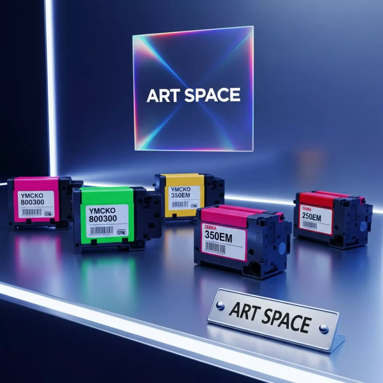 Аренда Лента риббон красящая полноцветная Zebra YMCKO 800300 350EM 250EM в Skypark Sochi — ART SPACE